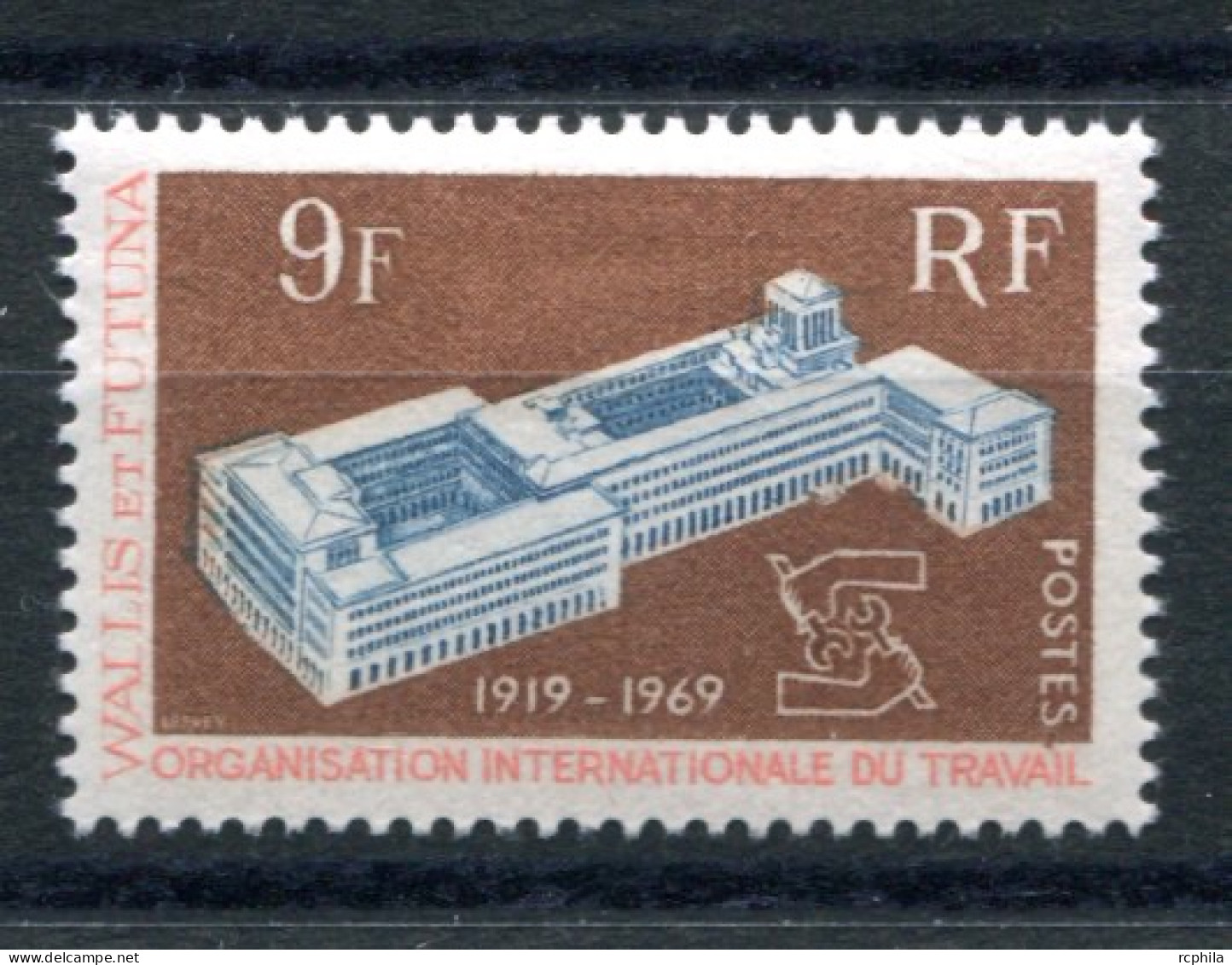 RC 25092 WALLIS ET FUTUNA COTE 4€ N° 175 ORGANISATION INTERNATIONALE DU TRAVAIL NEUF ** MNH TB - Unused Stamps