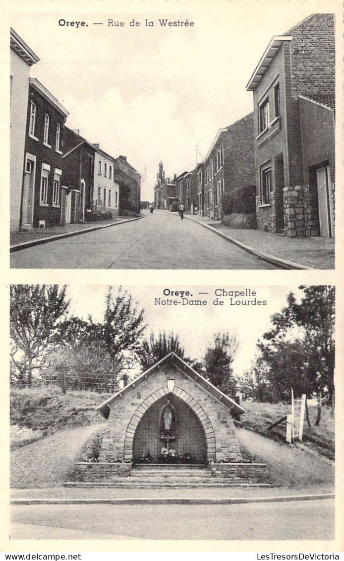 BELGIQUE - OREYE - Rue De La Westrée - Chapelle Notre Dame De Lourdes - Carte Postale Ancienne - Oreye