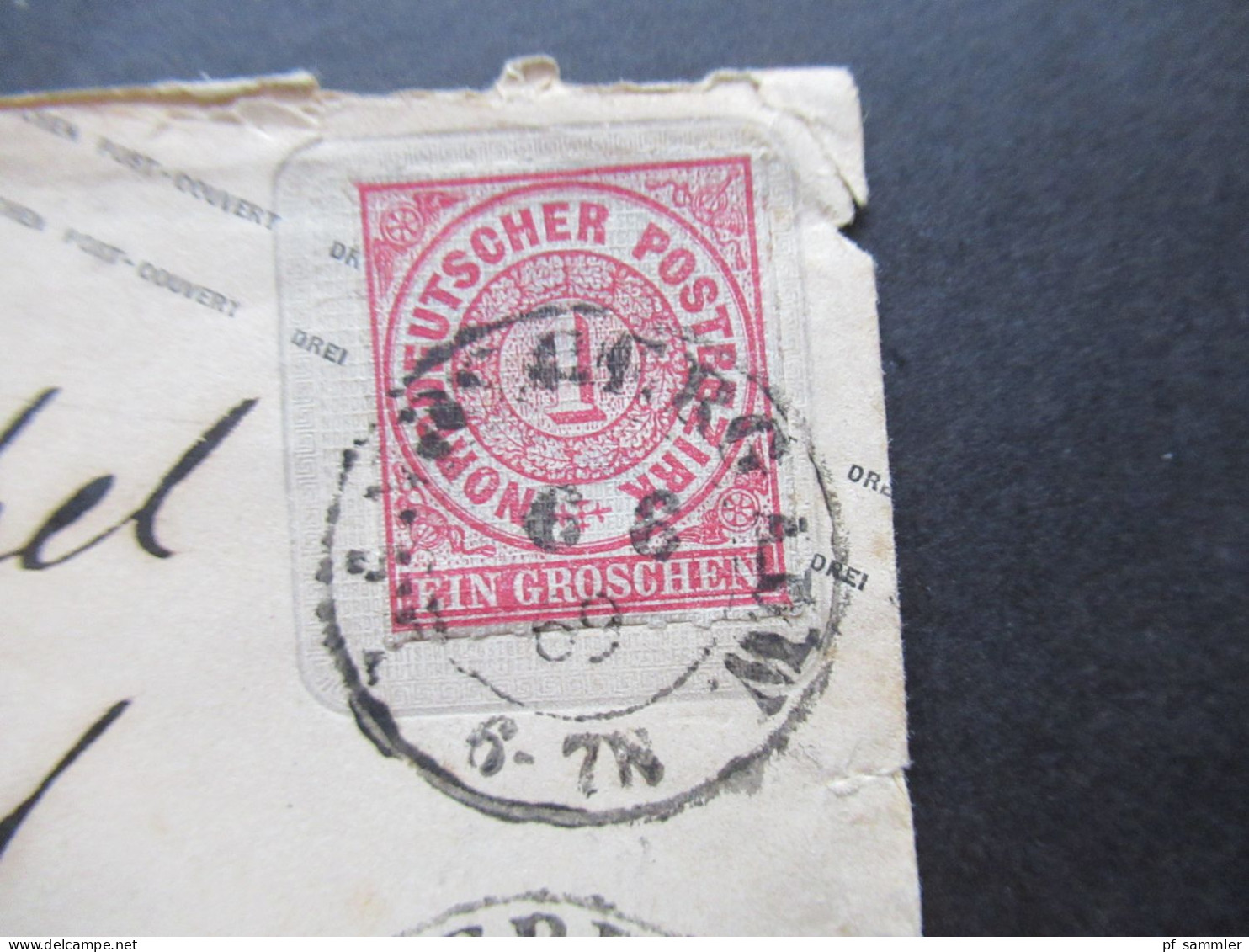 AD NDP 1869 GA Umschlag 1 Groschen Auf Umschlag Von Preußen U 36  Stempel K2 Landsberg ADW - Postal  Stationery