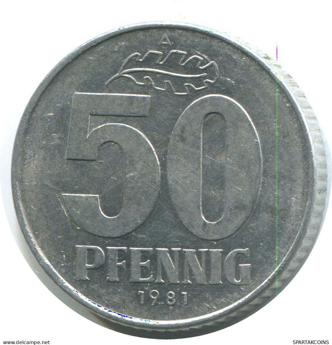 50 PFENNIG 1981 A DDR EAST ALEMANIA Moneda GERMANY #AE148.E - 50 Pfennig