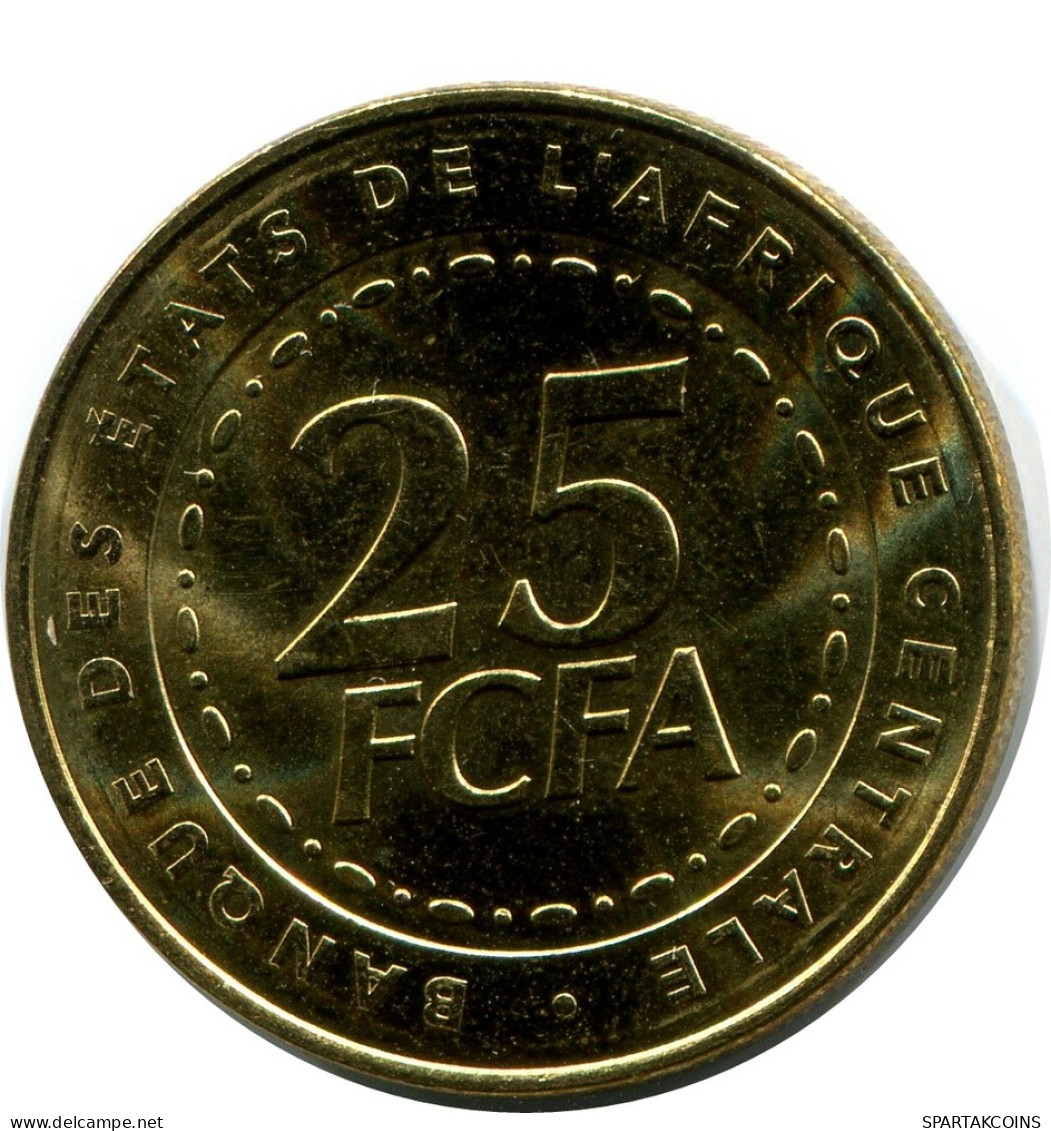 25 FRANCS CFA 2006 CENTRAL AFRICAN STATES (BEAC) Münze #AP863.D - Zentralafrik. Republik