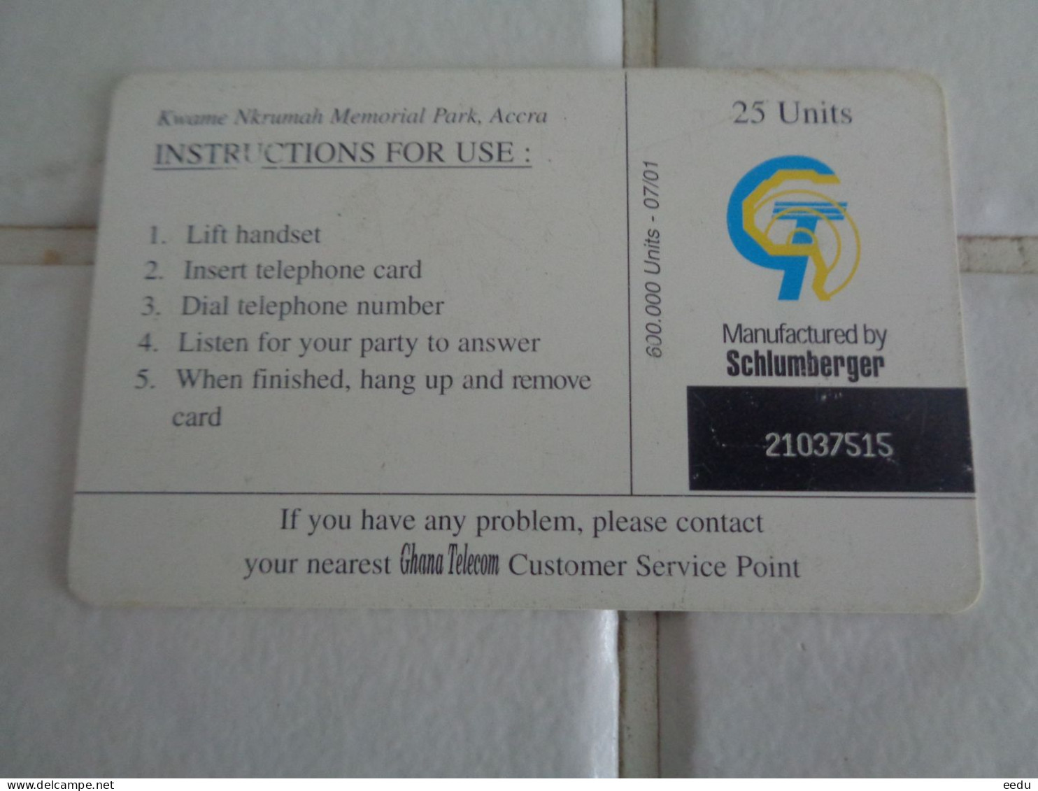 Ghana Phonecard - Ghana