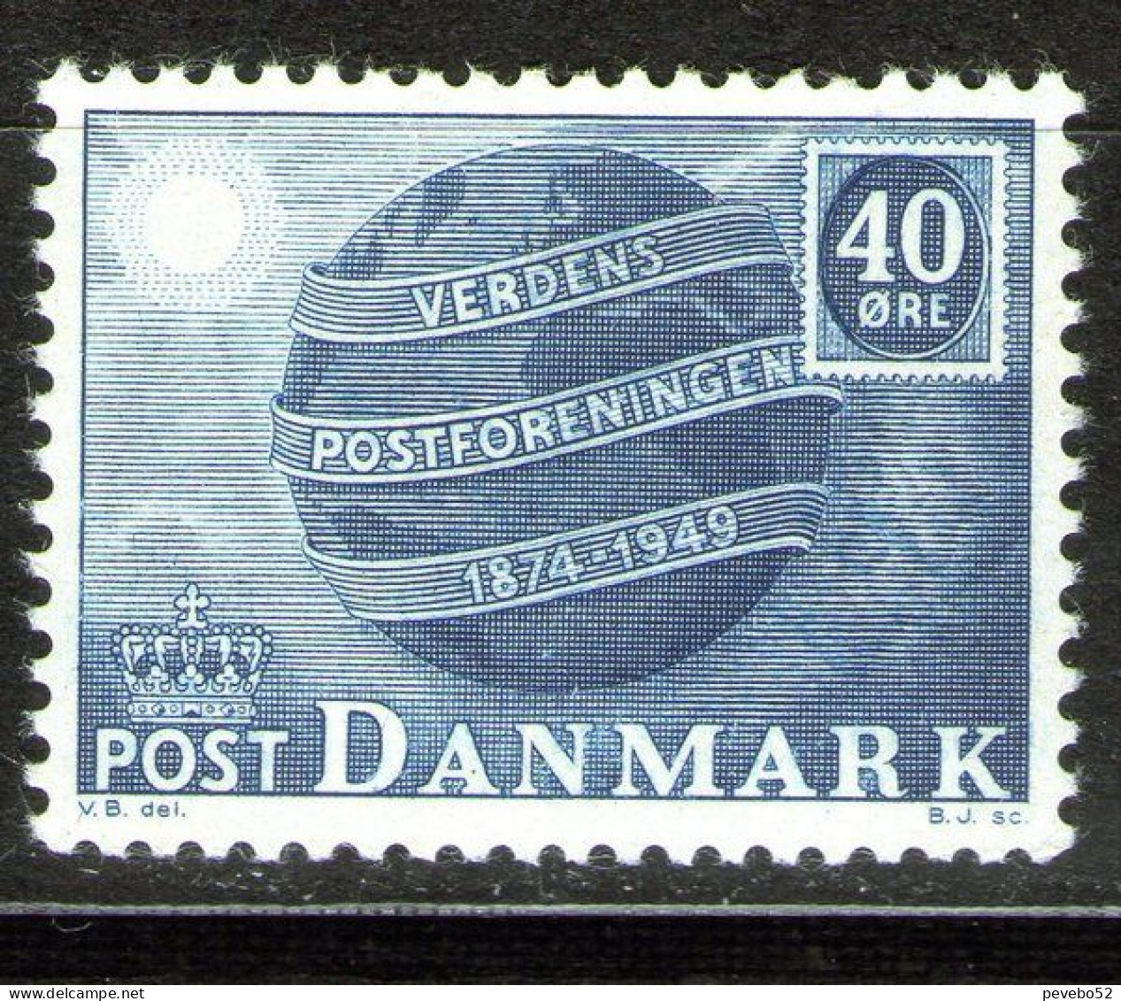 DENMARK - 1949 The 75th Anniversary Of Universal Postal Union MNH - Unused Stamps