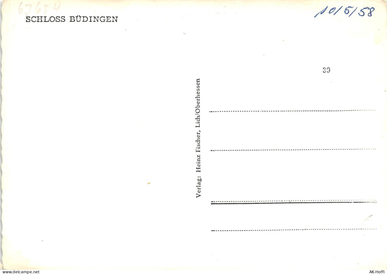 SCHLOSS BÜDINGEN Ngl. (1088) - Vogelsbergkreis