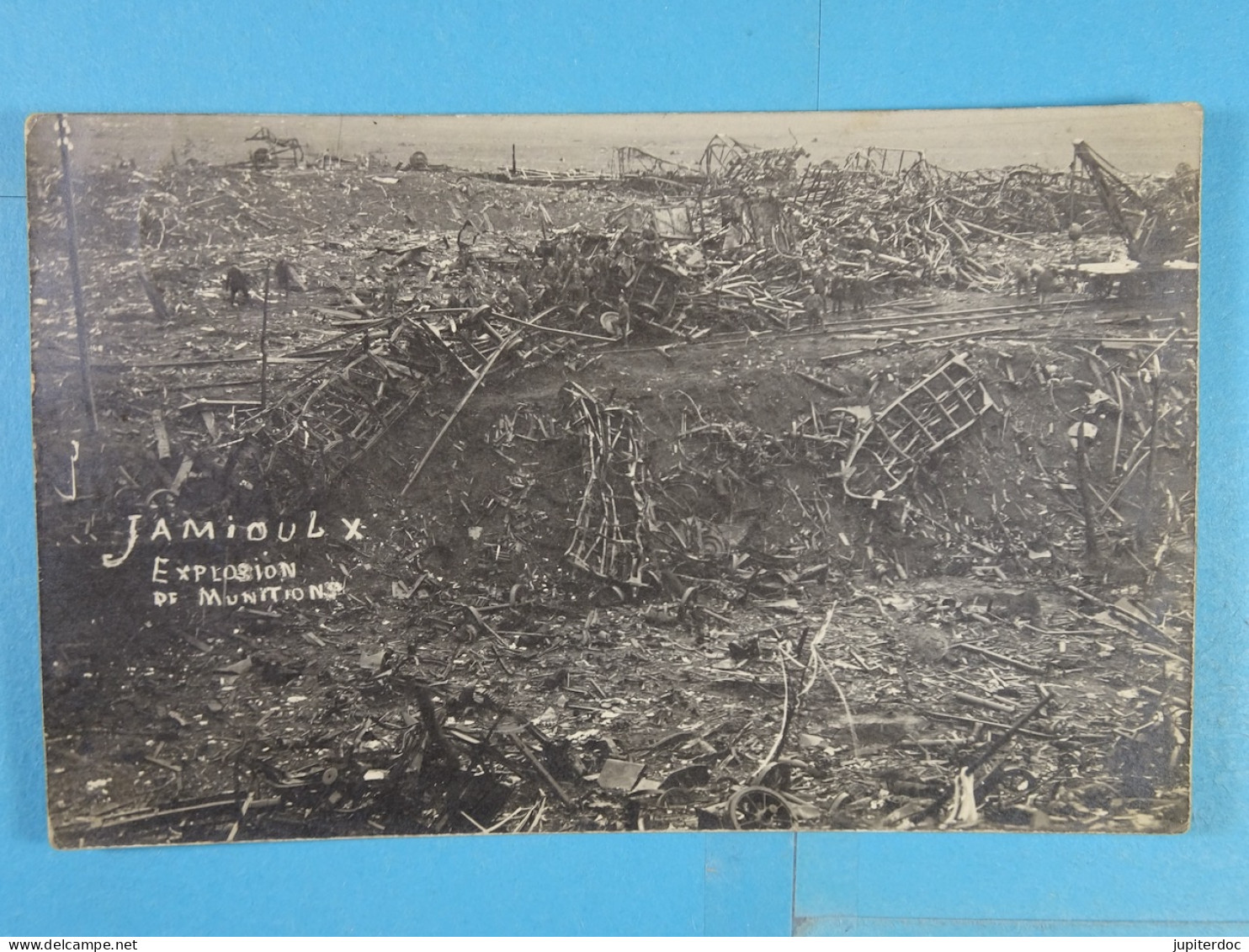 Carte Photo Jamioulx Explosion De Munitions - Ham-sur-Heure-Nalinnes