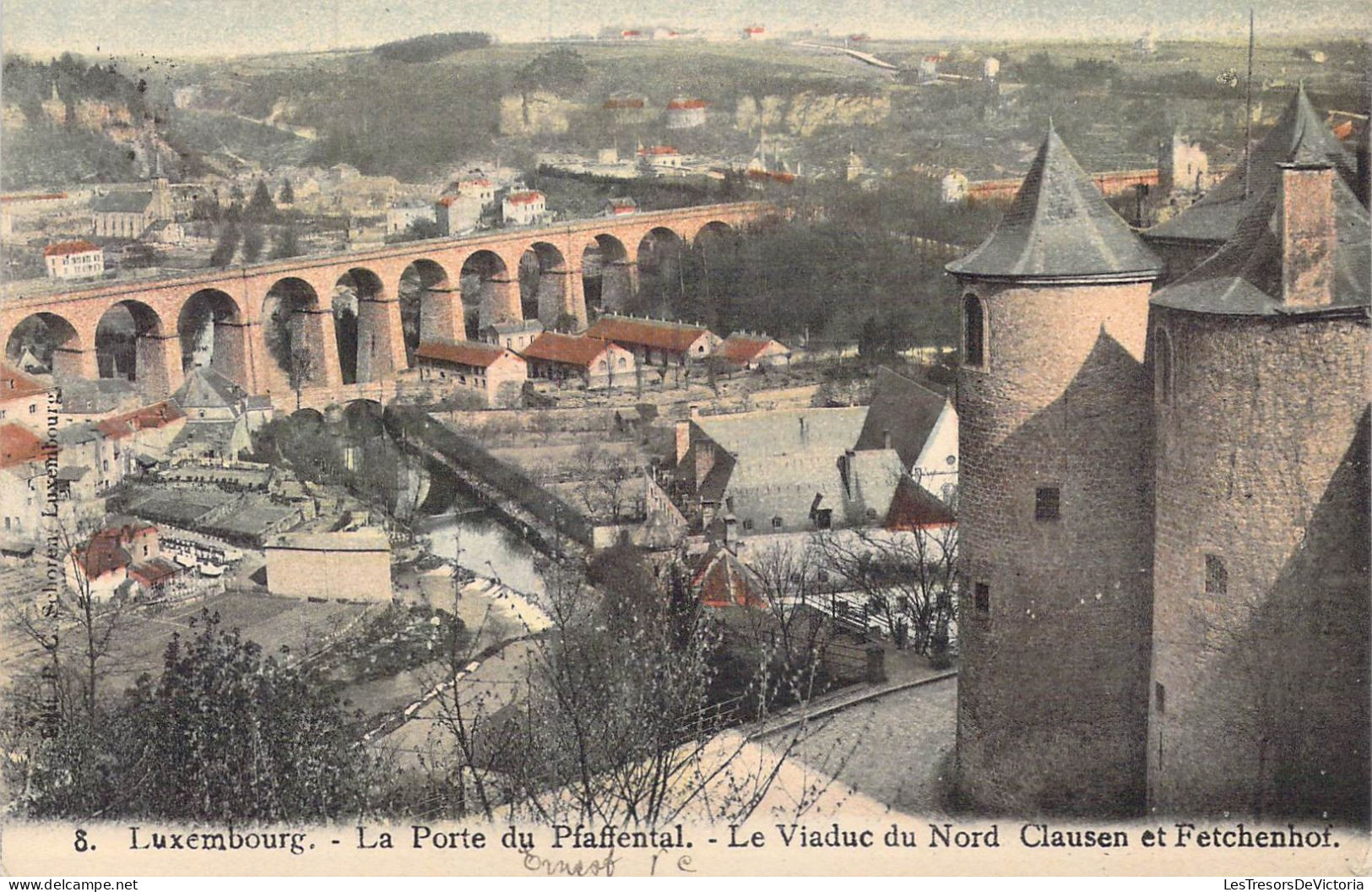 LUXEMBOURG - La Porte Du Pfaffental - Le Viaduc Du Nord Clausen Et Fetchenhof - Carte Postale Ancienne - Luxemburg - Stadt