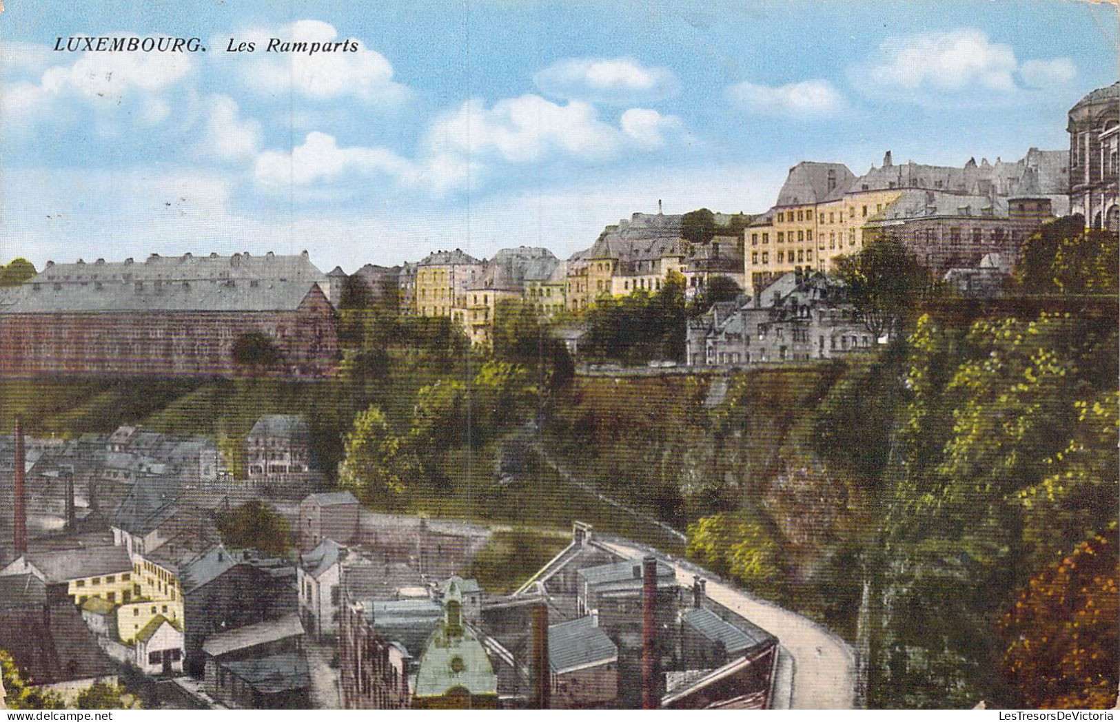 LUXEMBOURG - Les Ramparts - Carte Postale Ancienne - Luxemburg - Stadt