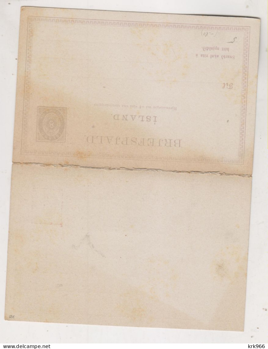 ICELAND Postal Stationery Unused - Postwaardestukken