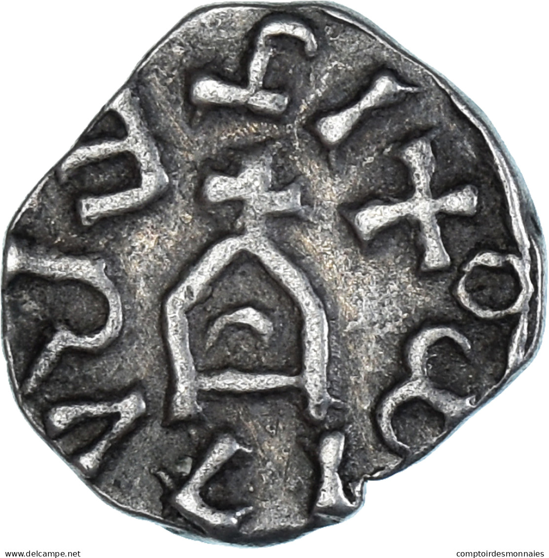 Monnaie, France, Merovingian, Denier, Vth-VIIIth Century, SUP, Argent - 470-751 Monnaies Mérovingiennes
