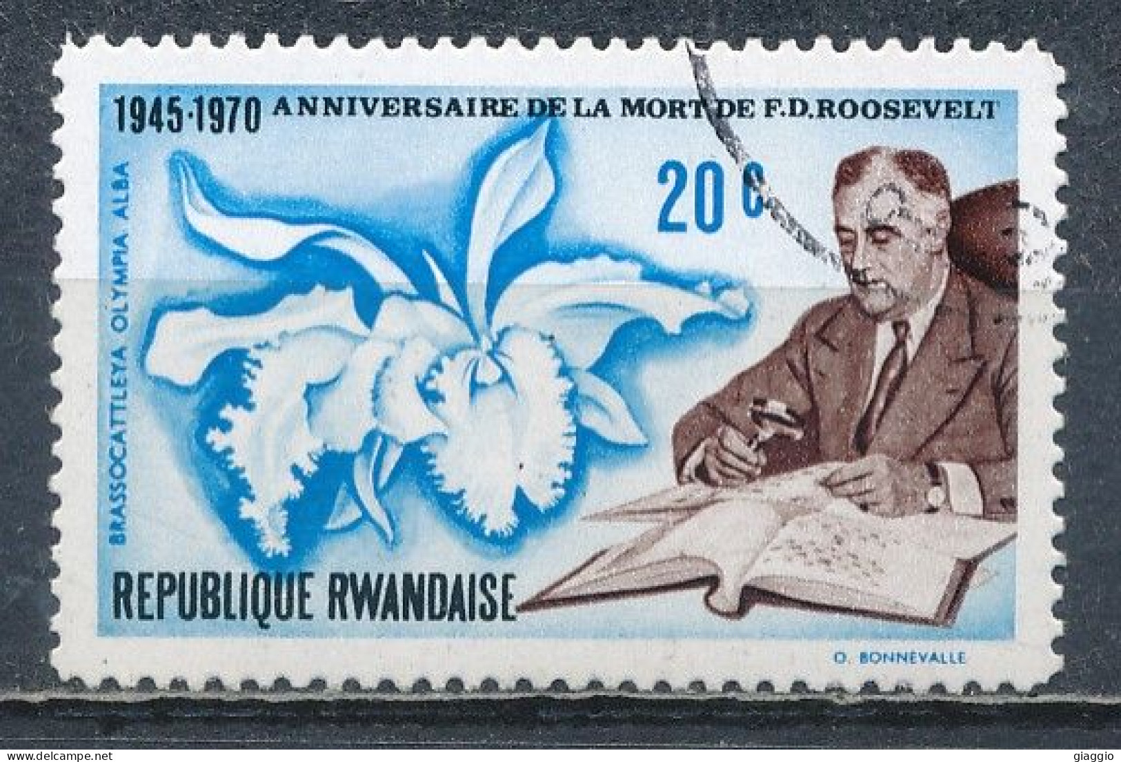 °°° RWANDA - Y&T N°392 - 1970 °°° - Gebraucht