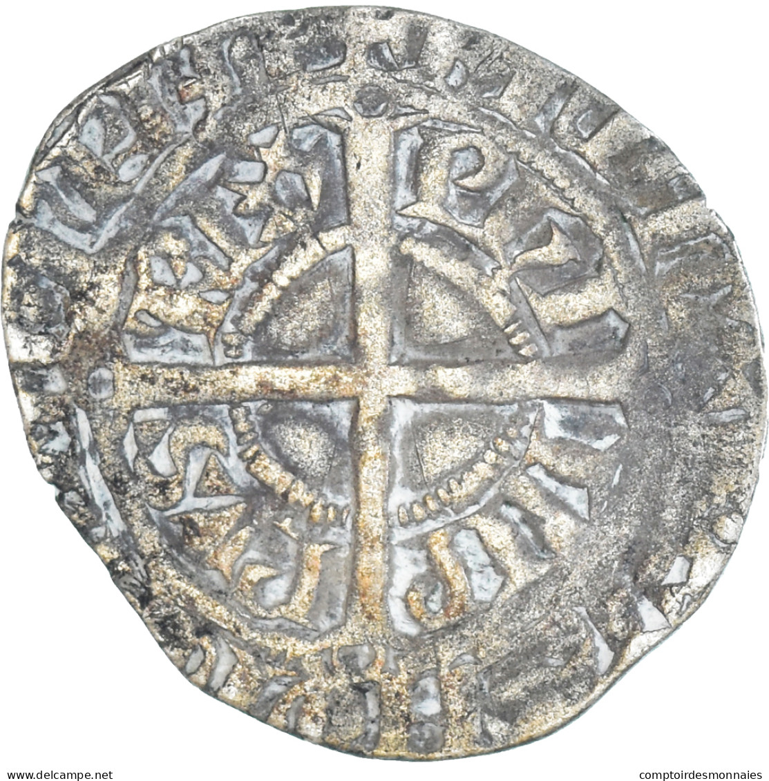 Monnaie, France, Philippe VI, Gros à La Couronne, 1338-1350, TB+, Argent - 1328-1350 Philippe VI Le Fortuné
