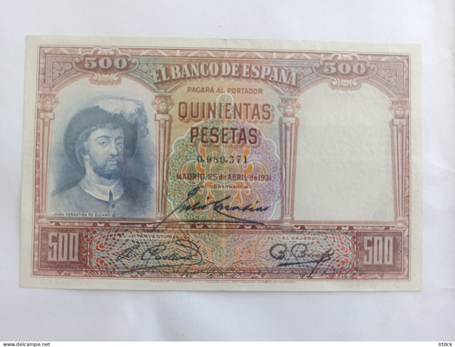 Espagne 500 Pesetas 1931 - 500 Pesetas