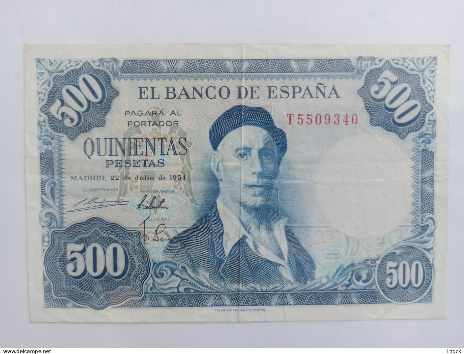 Espagne 500 Pesetas 1954 - 500 Pesetas