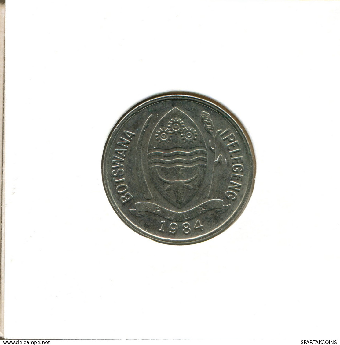 10 THEBE 1984 BOTSWANA Moneda #AX439.E - Botswana