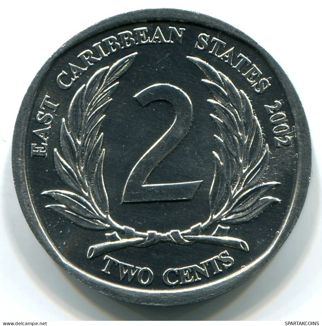 2 CENTS 2002 CARIBE ORIENTAL EAST CARIBBEAN UNC Moneda #W10878.E - East Caribbean States