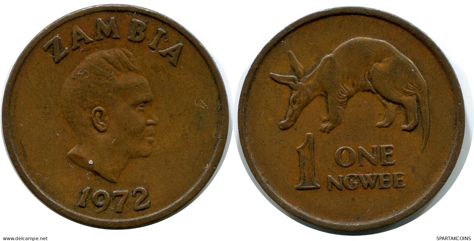 1 NGWEE 1972 ZAMBIA Coin #AP964.U - Zambie