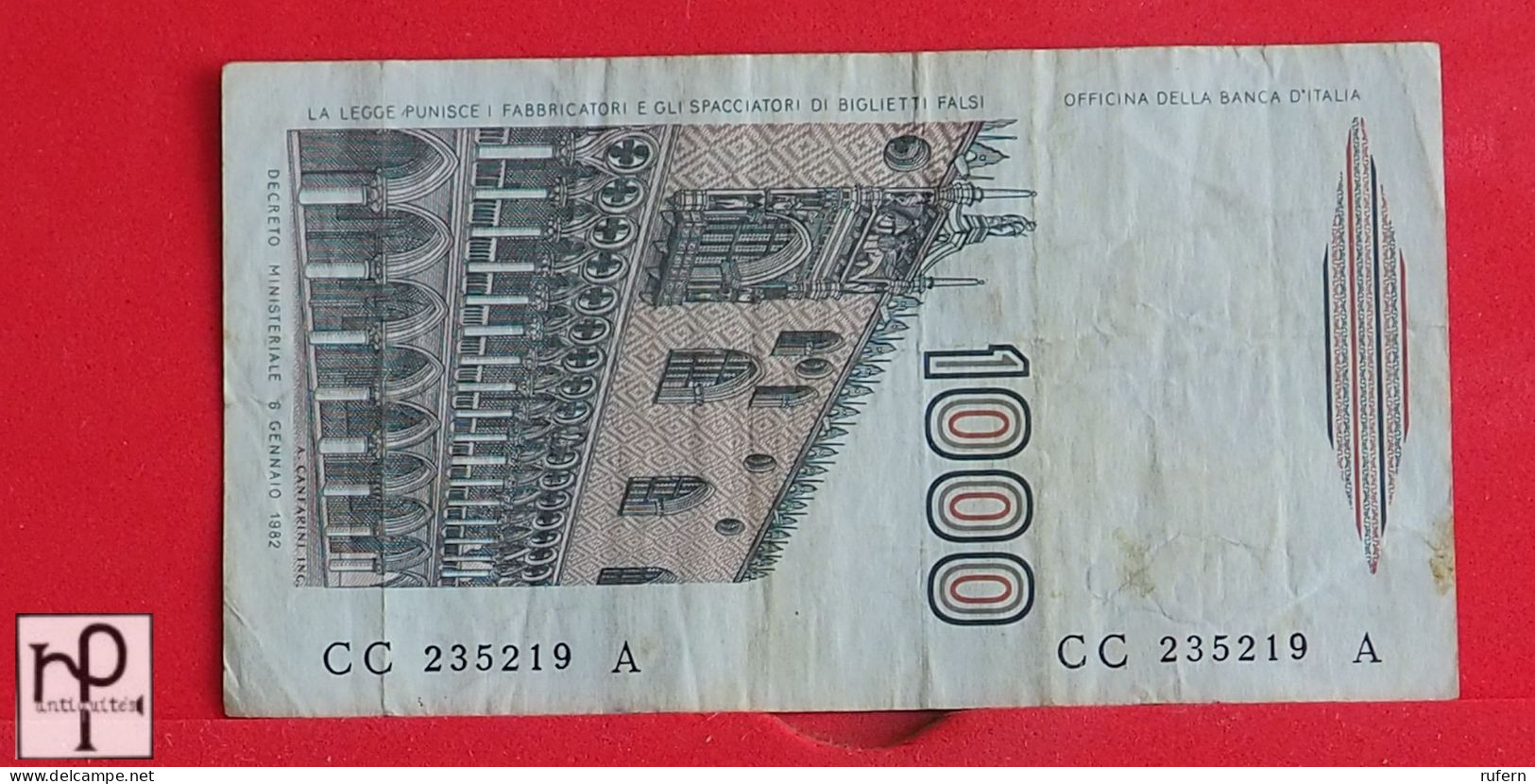 ITALY 1000 LIRE 1982 - (Nº54598) - 1000 Lire