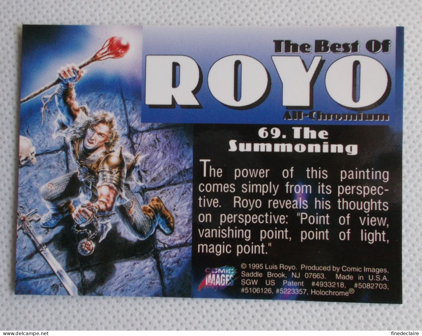 Card / Carte Rigide - 6,4 X 8,9 Cm - The Best Of ROYO All-Chromium 1995 - N° 69 - The Summoning - Autres & Non Classés