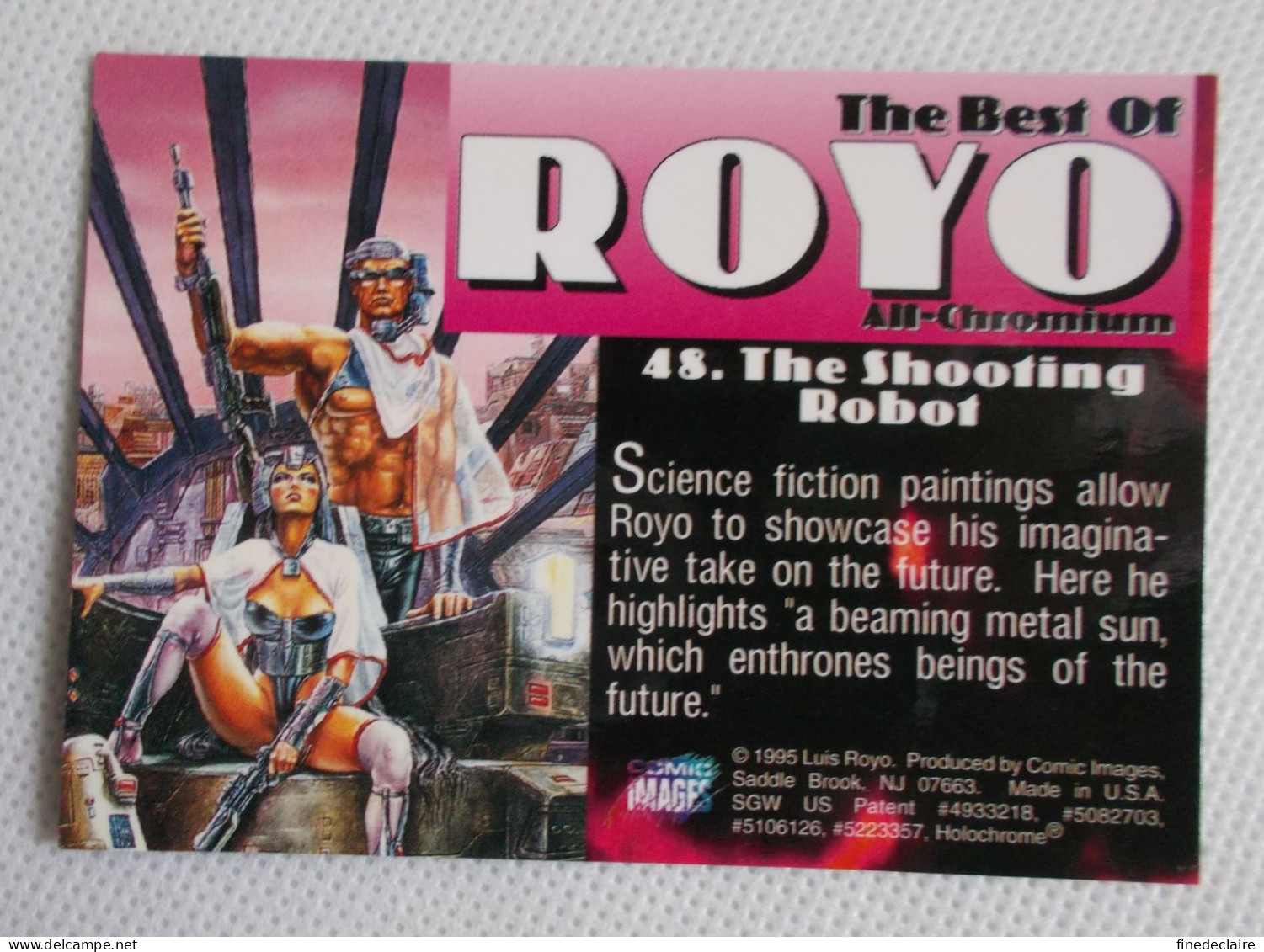 Card / Carte Rigide - 6,4 X 8,9 Cm - The Best Of ROYO All-Chromium 1995 - N° 48 - The Shooting Robot - Autres & Non Classés