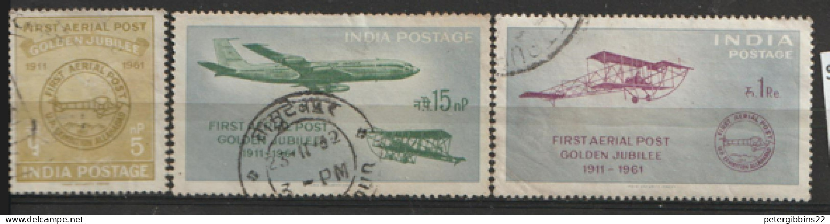 India  1960 SG  434-6  First Air Mail   Fine Used   - Gebraucht