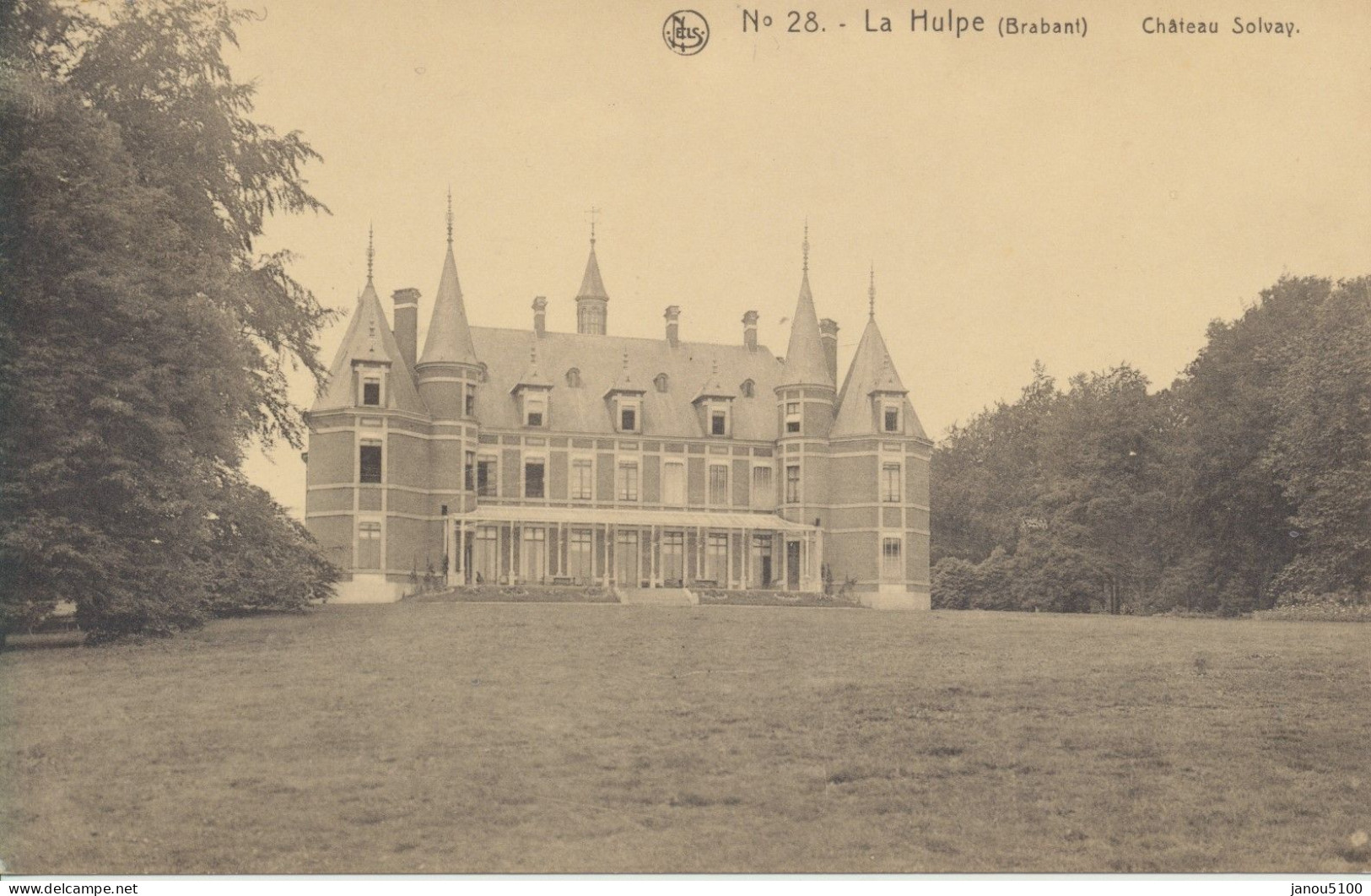 CARTES POSTALES      BELGIQUE  BRABANT WALLON   LA HULPE   Le CHÄTEAU   SOLVAY. - La Hulpe