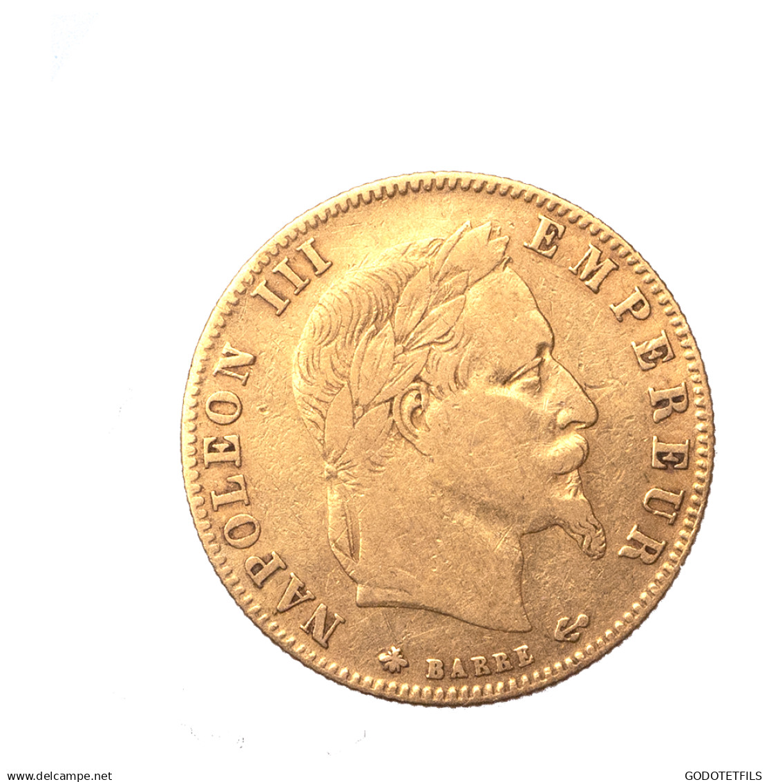 Second-Empire-5 Francs Or Napoléon III Tête Laurée 1864 Paris - 5 Francs (goud)