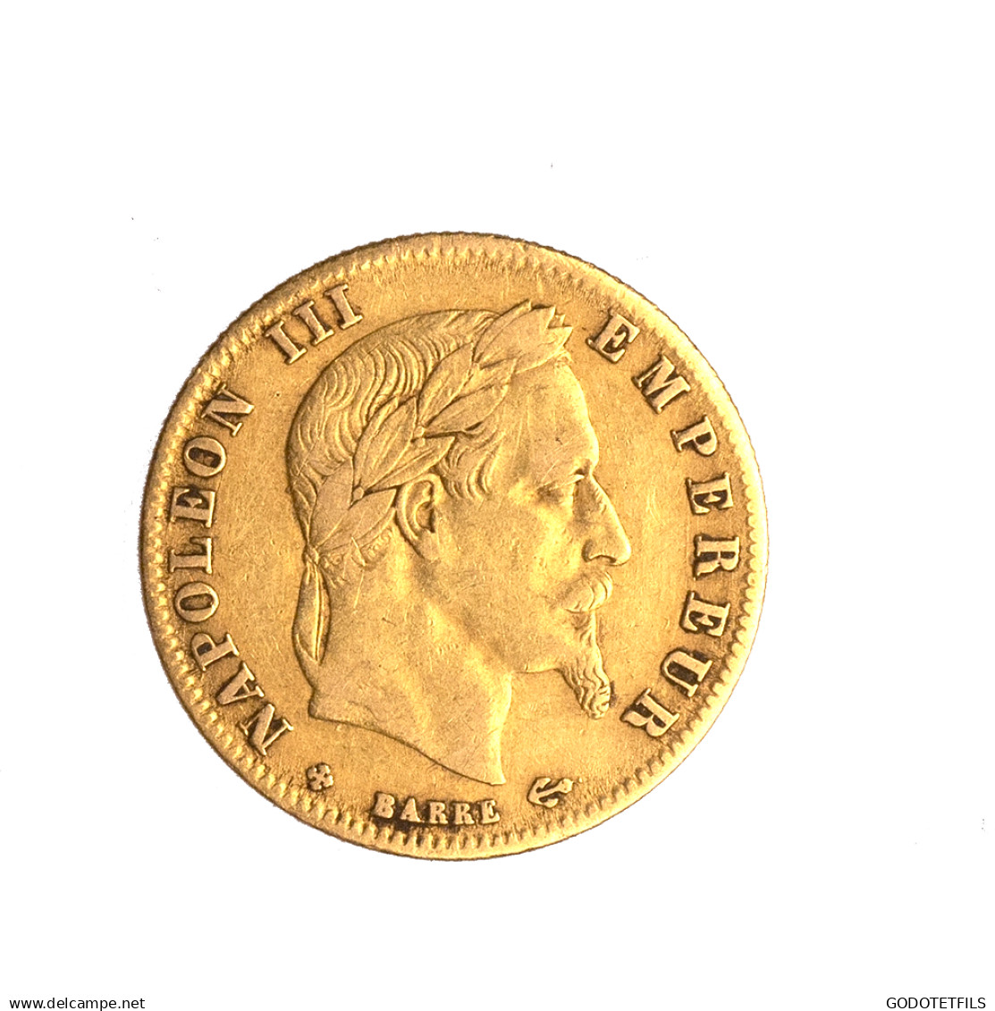 Second-Empire-5 Francs Or Napoléon III Tête Laurée 1863 Strasbourg - 5 Francs (gold)