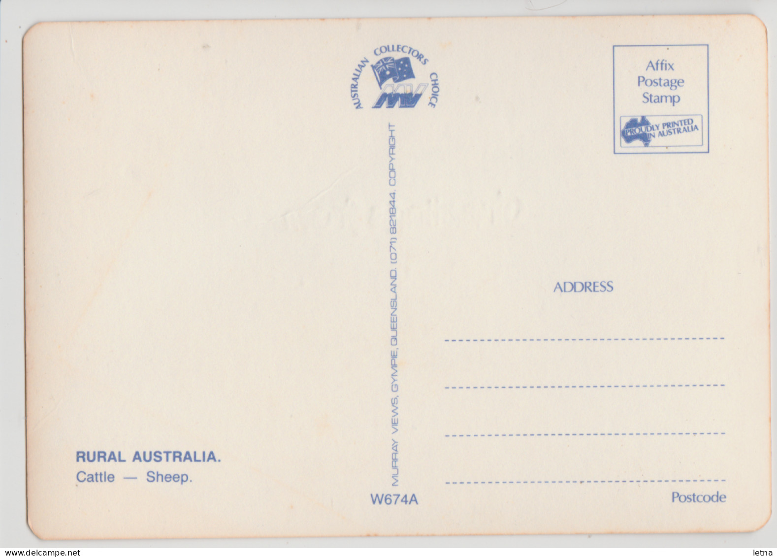 Australia QUEENSLAND QLD Cattle Sheep Farms Greetings From COOROY Murray Views W674A Dual View Postcard C1980s - Otros & Sin Clasificación