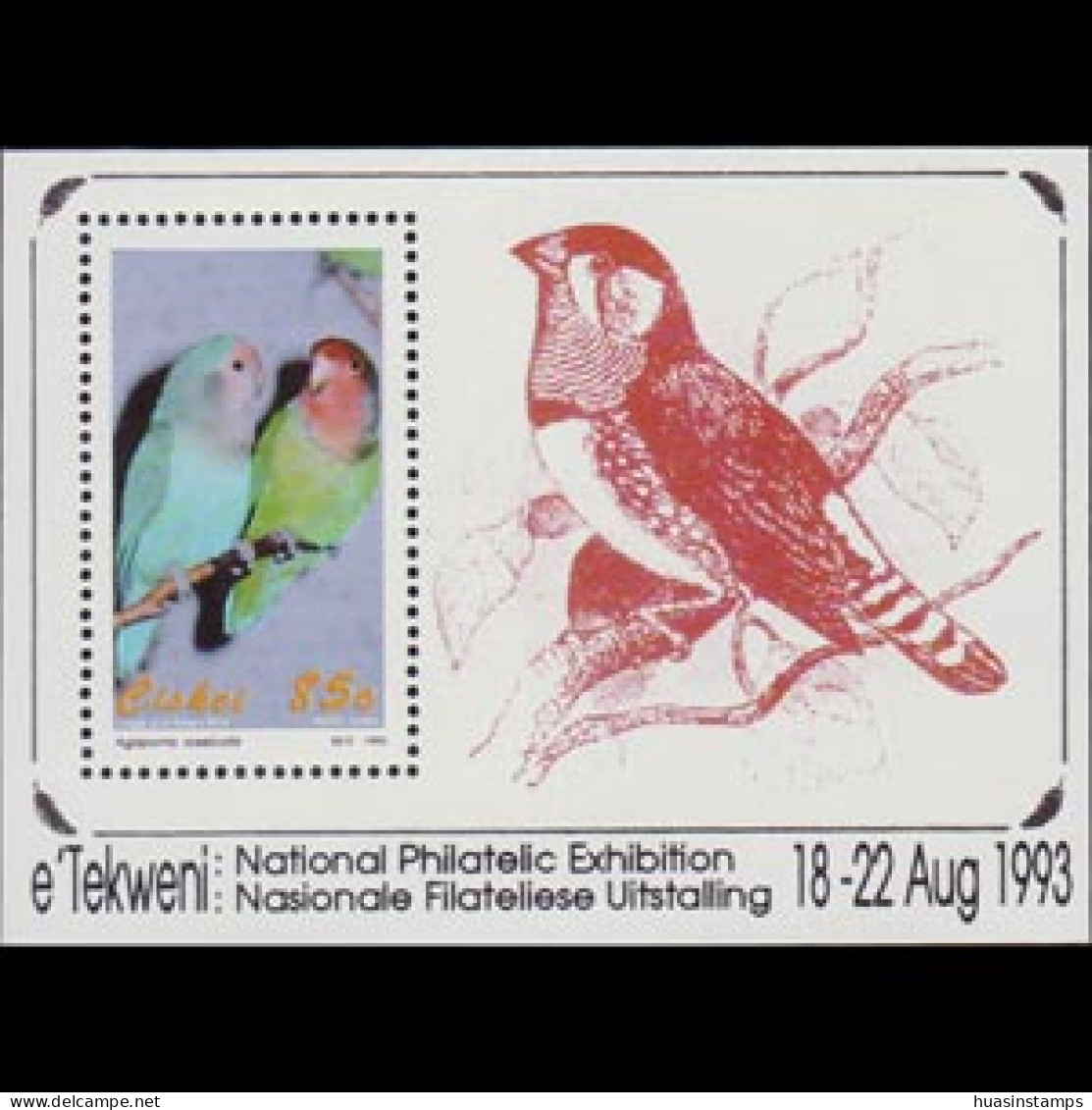 CISKEI 1993 - Scott# 212A S/S Lovebird MNH - Ciskei