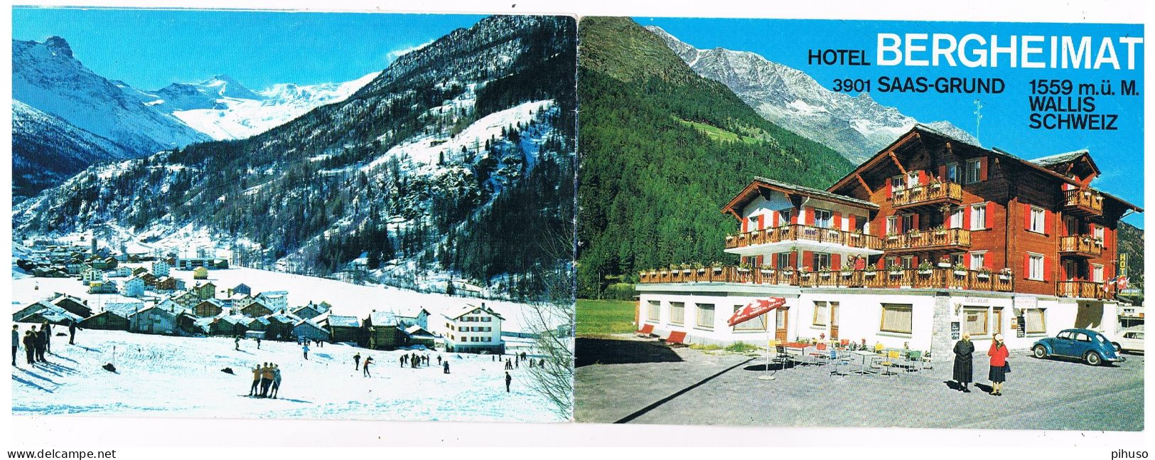 CH-7774   SAAS-GRUND : Hotel Gergheimat ( FOLDER, No Postcard ) - Saas-Grund