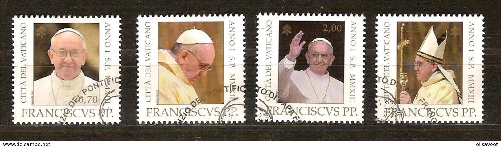 Vatican Vatikaan 2013 Yvertn° 1623-1626  (°) Oblitéré Franciscus Nominale 6,05 Euro - Gebraucht