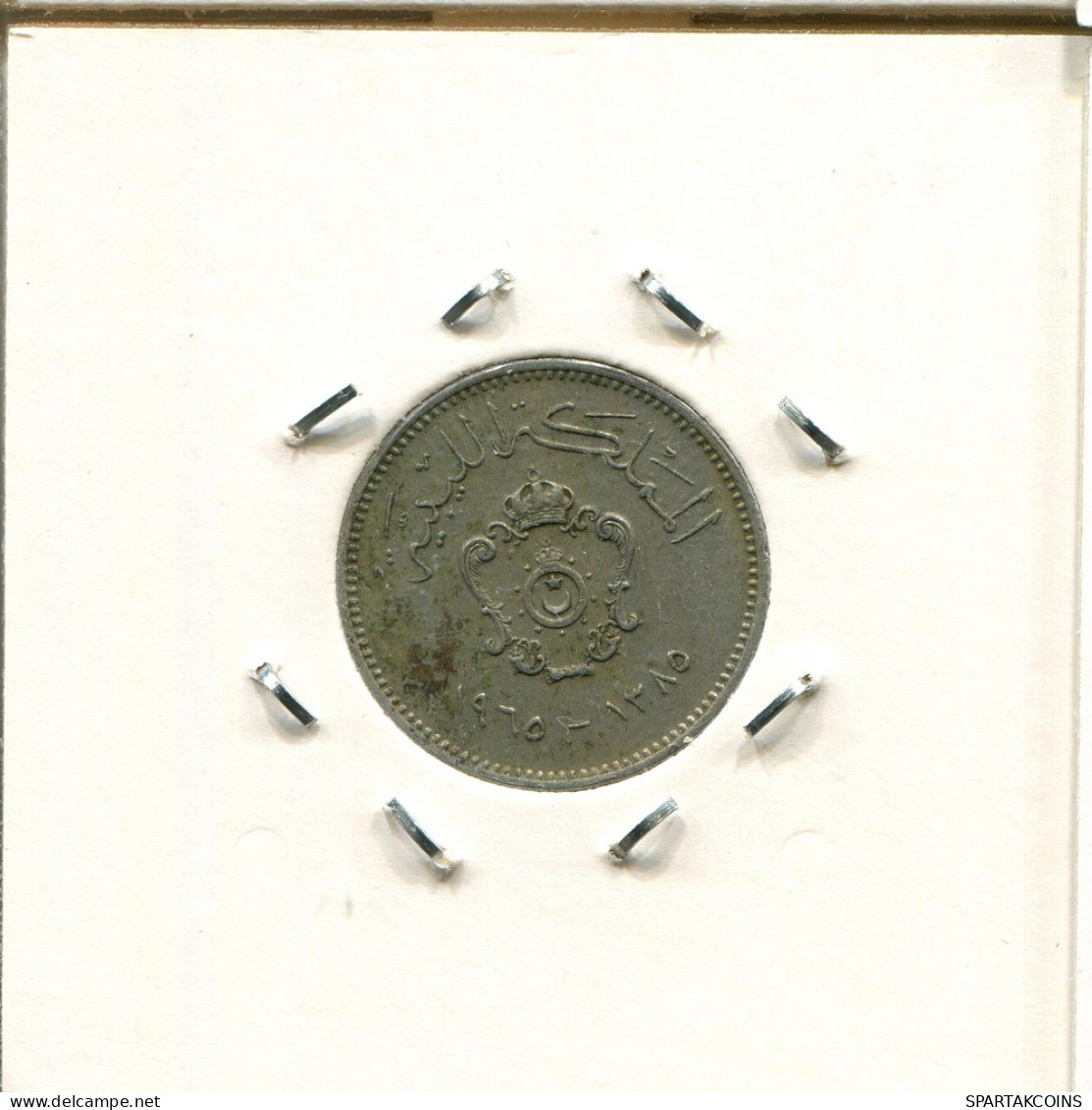 10 MILLIEMES 1965 LIBYE LIBYA Islamique Pièce #AS208.F - Libye