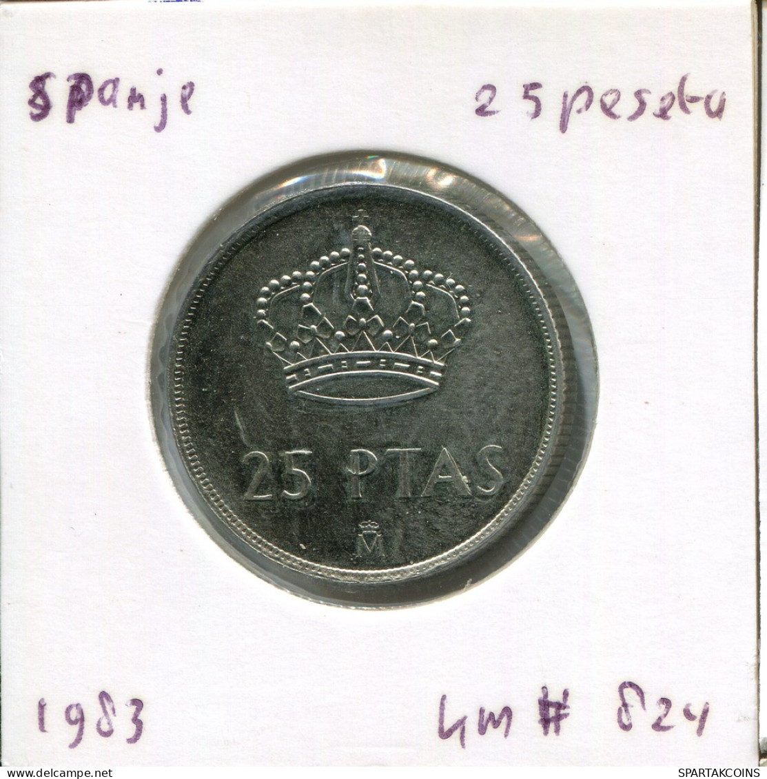 25 PESETAS 1983 SPAIN Coin #AR840.U - 25 Pesetas