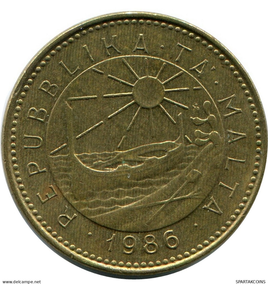 1 CENT 1986 MALTA Moneda #AZ307.E - Malta