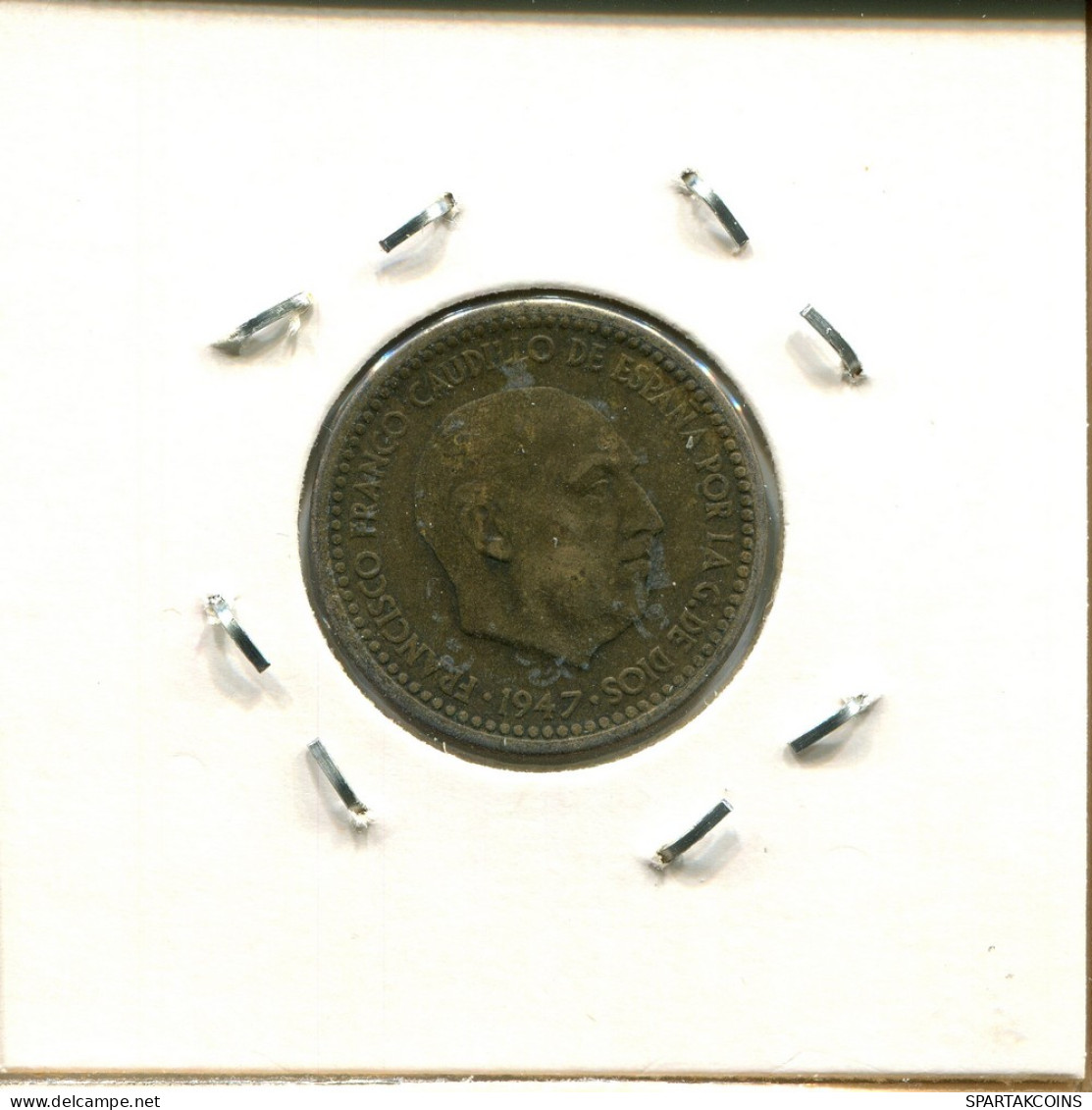 1 PESETA 1947 ESPAÑA Moneda SPAIN #AZ973.E - 1 Peseta