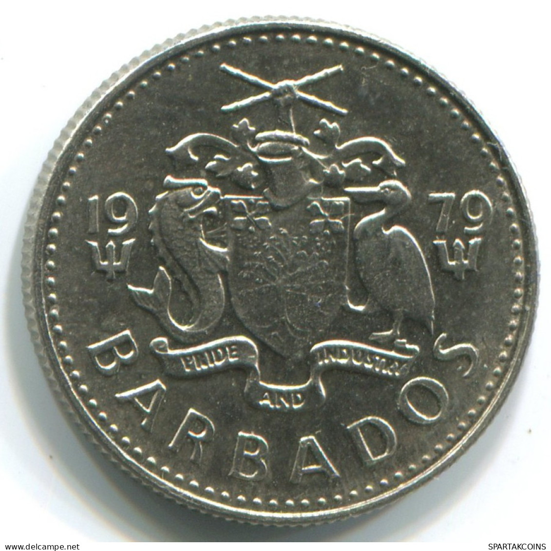 10 CENTS 1979 BARBADOS Moneda #WW1167.E - Barbades