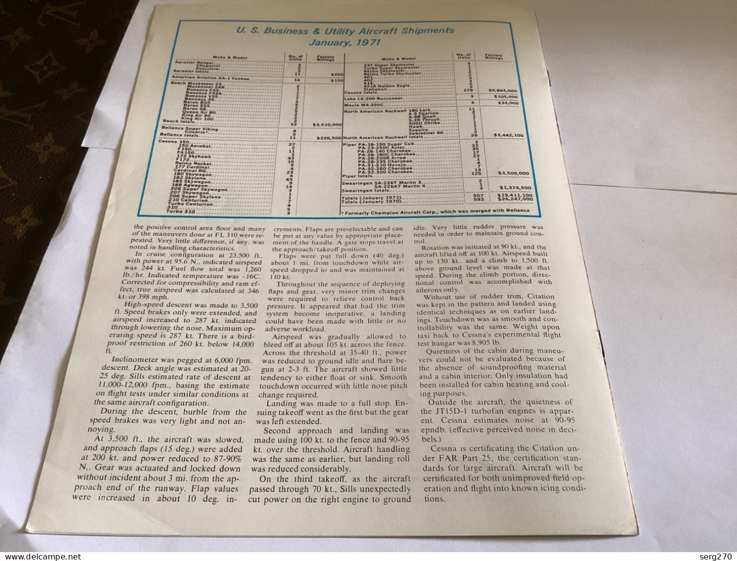 February 22, 1971 Aviation Week & Space Technology McGraw-Hill Publication Avion - Verkehr