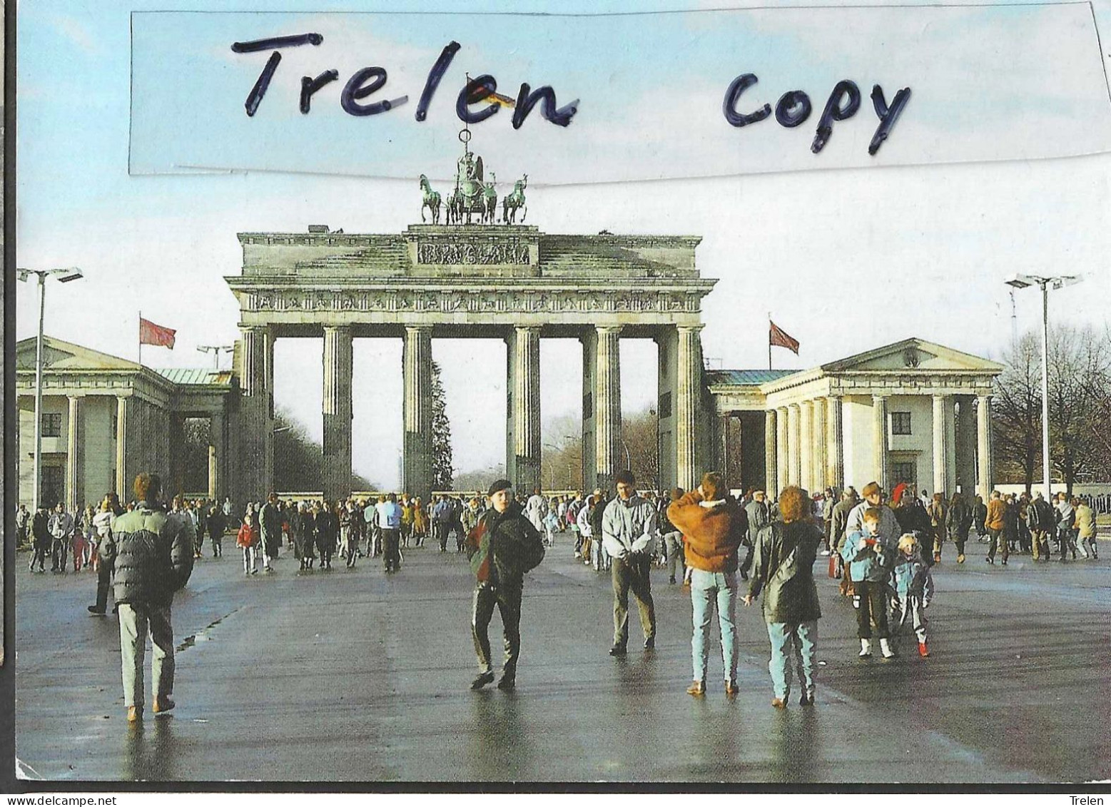 Berlin, Brandenburger Tor, 1991, Gelaufen,  Circulée - Berlin Wall