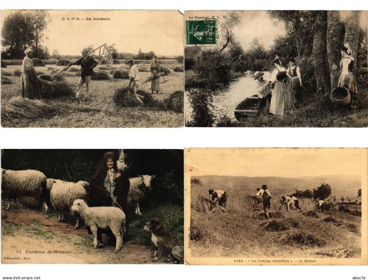 AGRICULTURE LIFE FRANCE, 94 Vintage Postcards Pre-1940 (L6196) - Colecciones Y Lotes