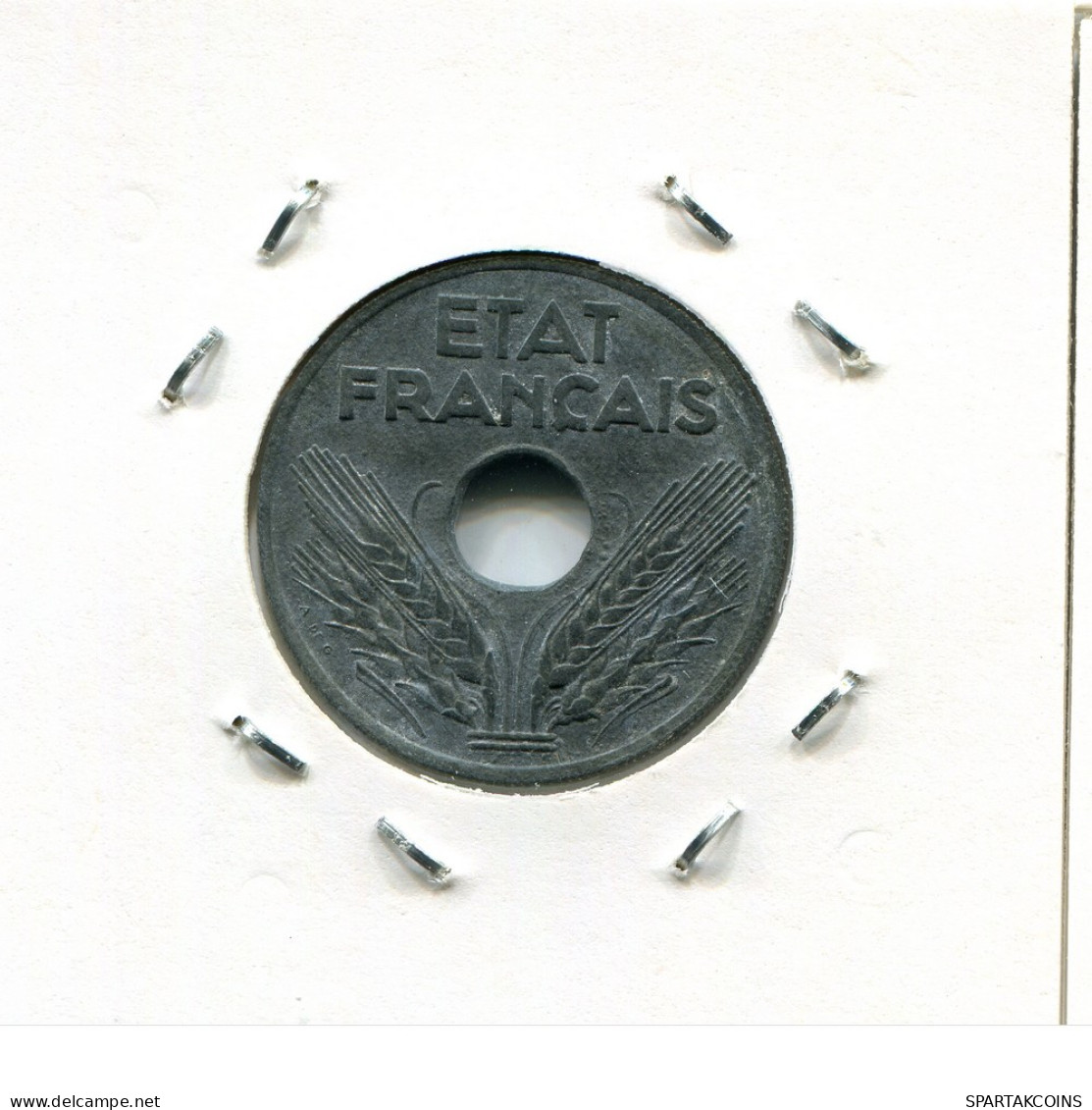 20 CENTIMES 1942 FRANCIA FRANCE Moneda #AN162.E - 50 Centimes