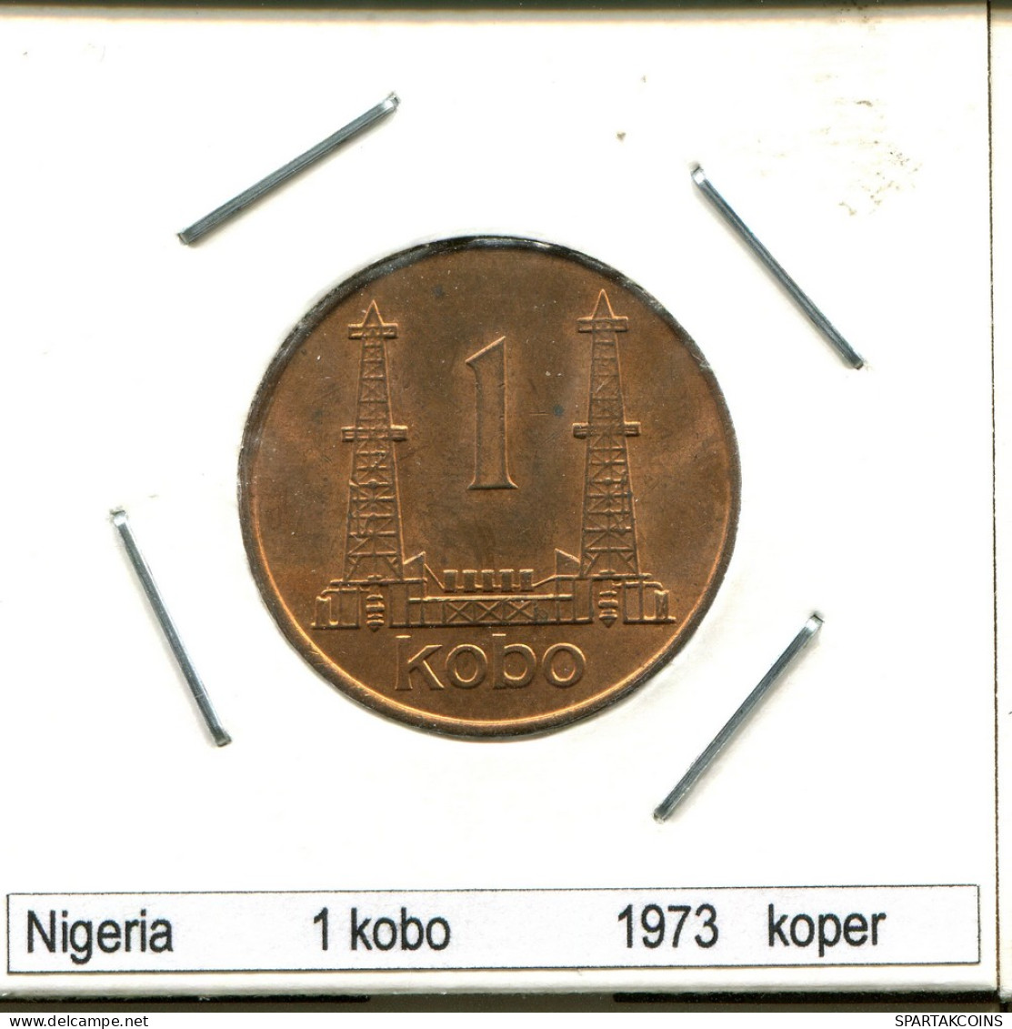 1 KOBO 1973 NIGERIA Pièce #AS393.F - Nigeria