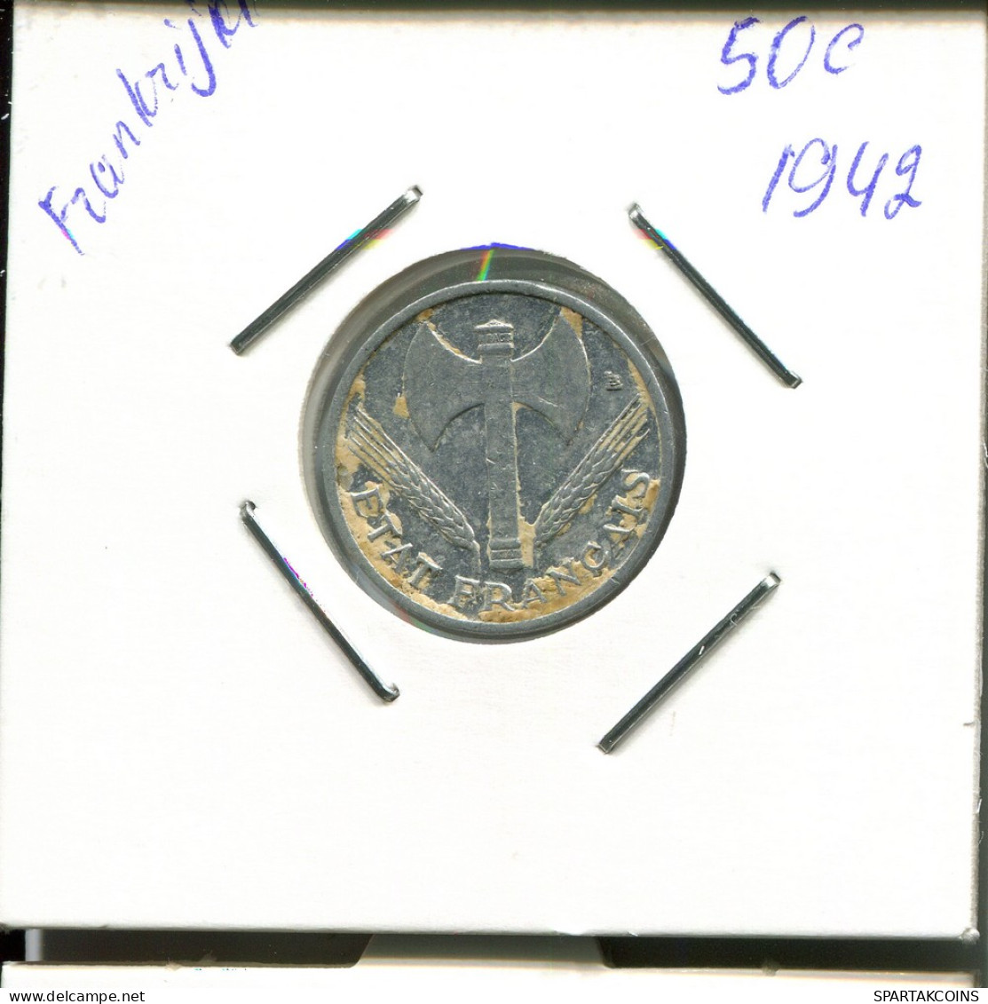 50 FRANCS 1942 FRANCE French Coin #AP015 - Autres & Non Classés