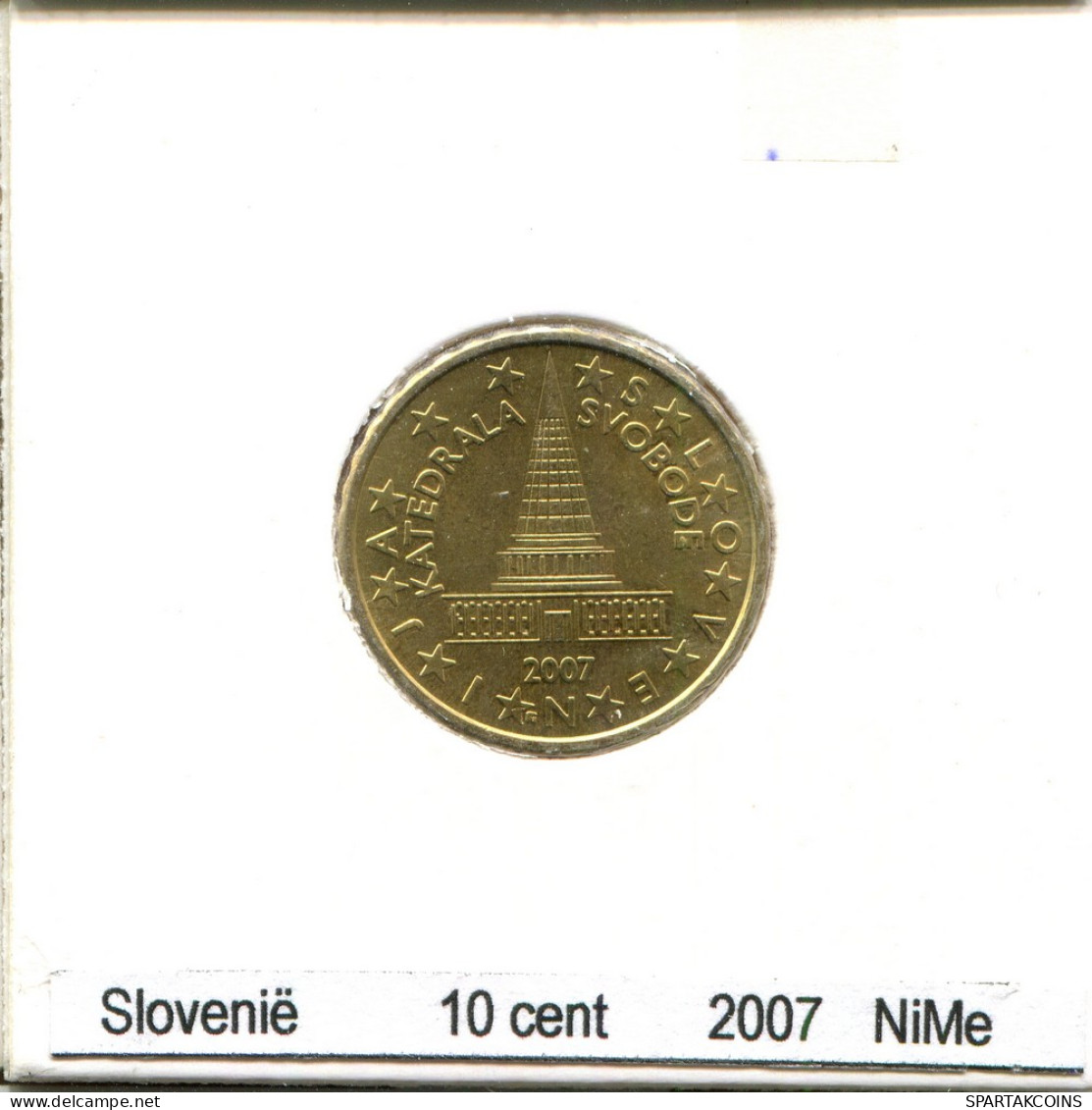 10 EURO CENTS 2007 SLOVENIA Coin #AS579.U - Slowenien