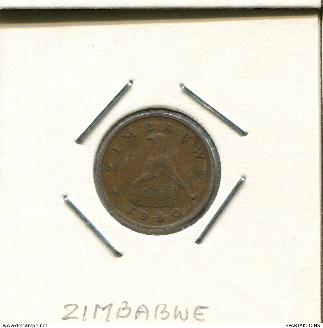 1 CENTS 1980 ZIMBABWE Coin #AS041.U - Zimbabwe