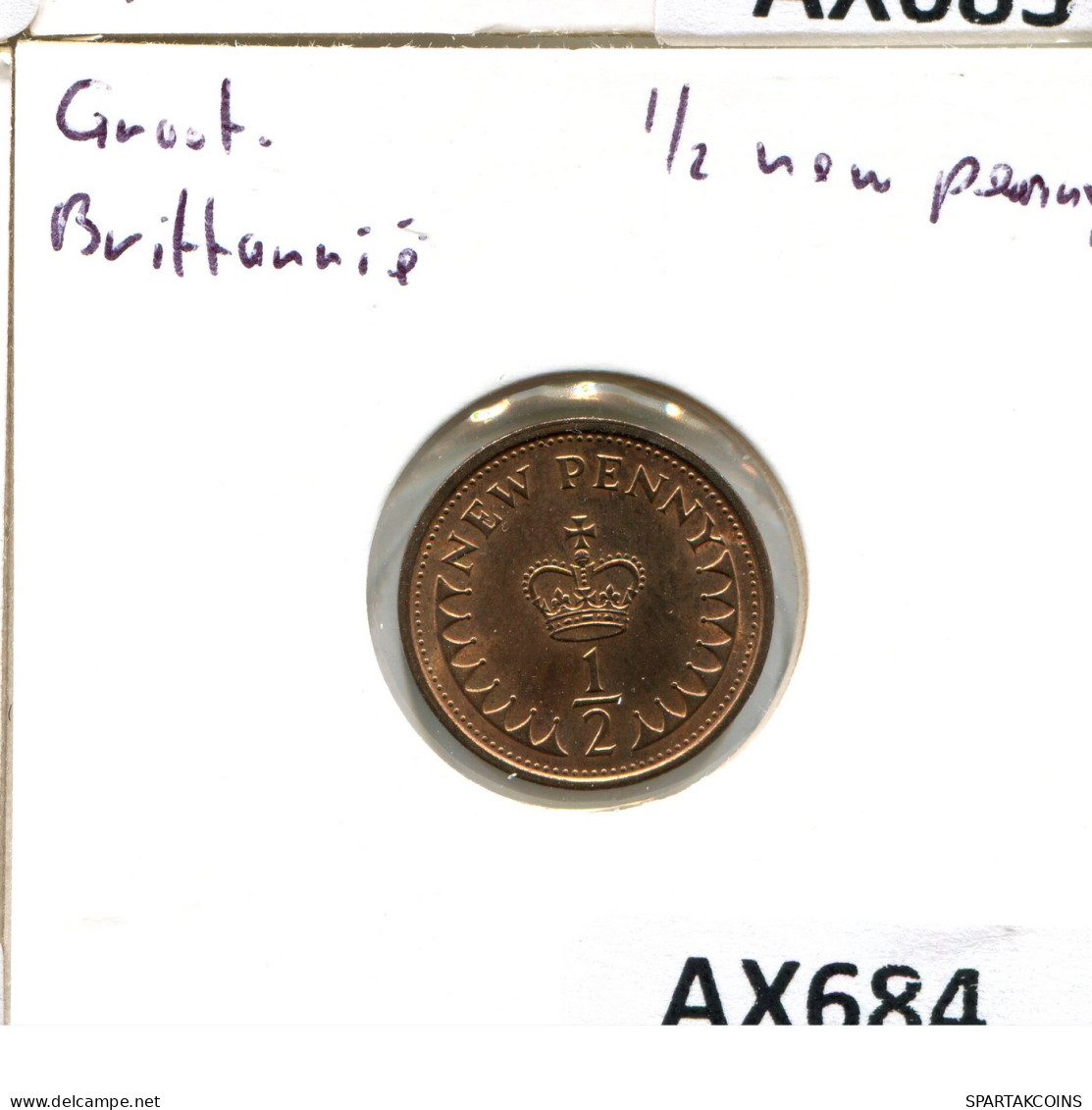 NEW PENNY 1974 UK GROßBRITANNIEN GREAT BRITAIN Münze #AX684.D - 1 Penny & 1 New Penny