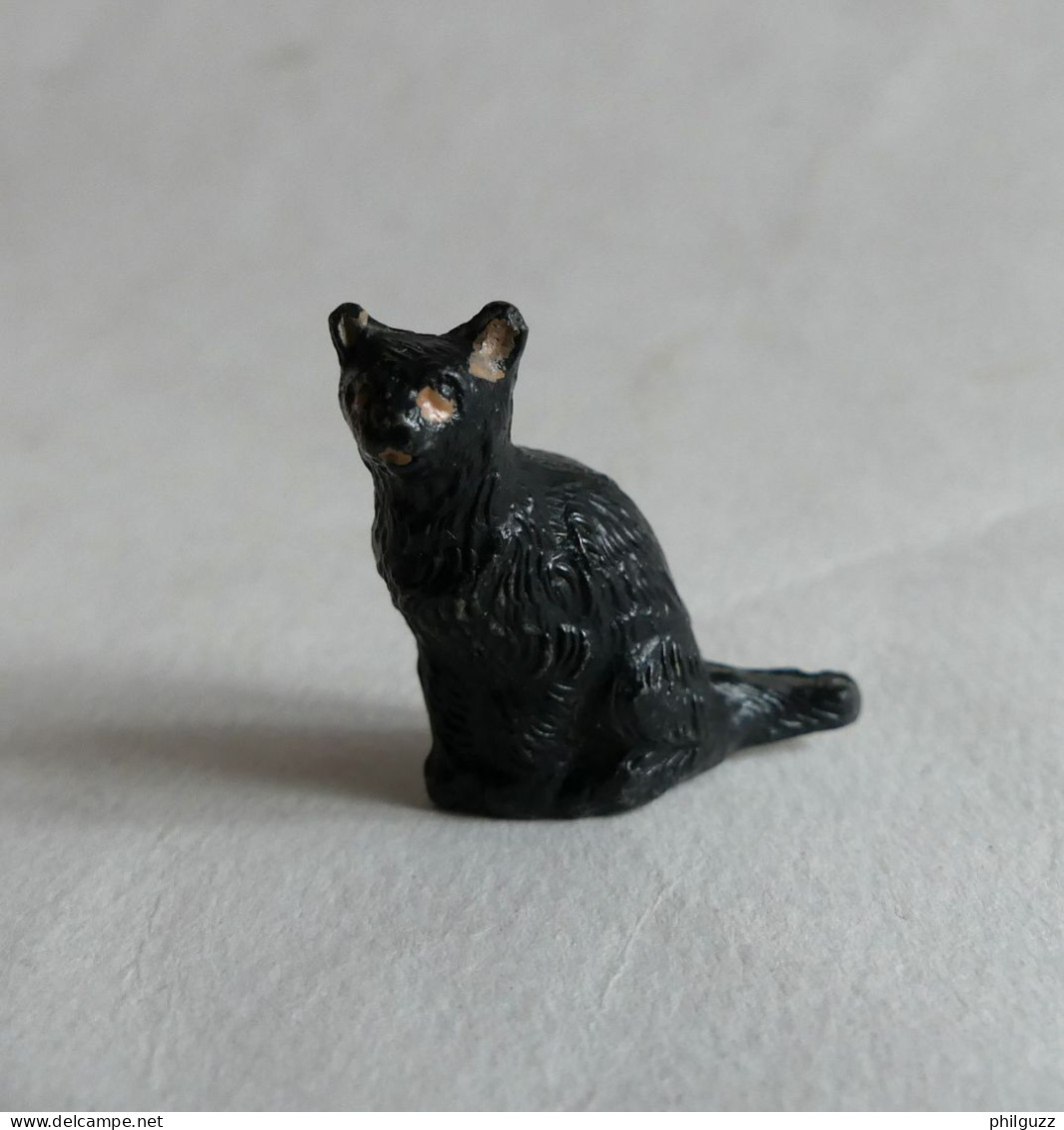 FIGURINE MARQUE INCONNUE CHAT NOIR (2) Pas Clairet Starlux Cyrnos - Katten