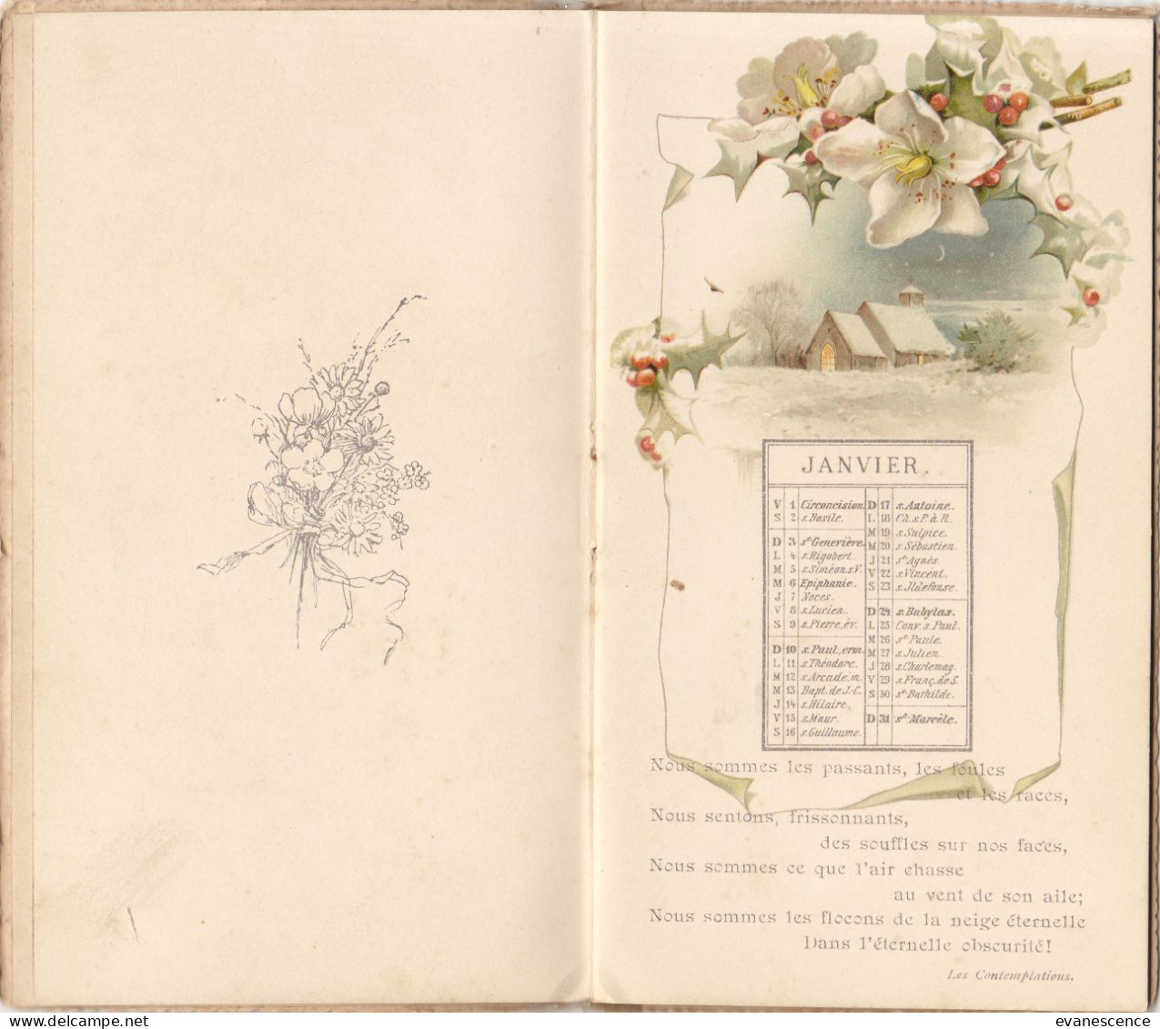 Calendrier Victor Hugo De 1897 : RARE    ///   Ref. Mai 23 - Grossformat : ...-1900