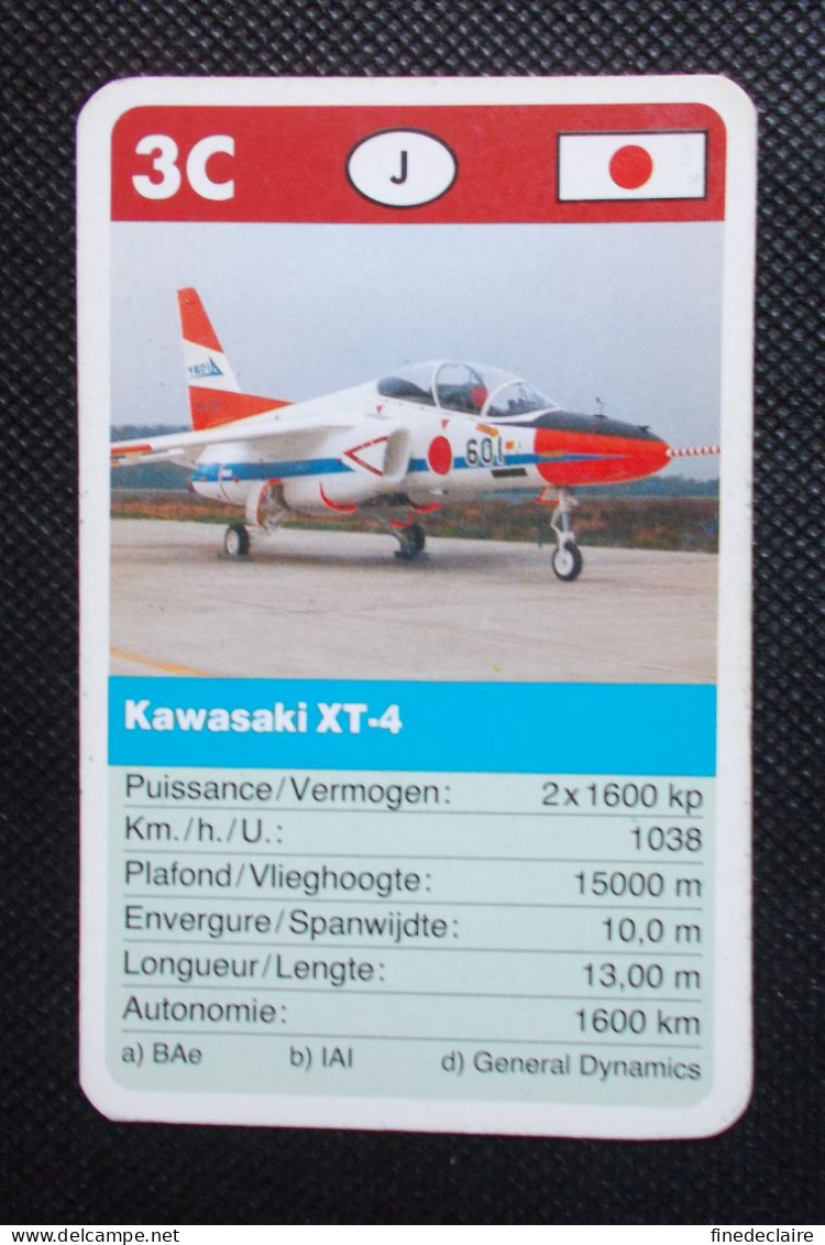 Trading Card - ( 6 X 9,2 Cm ) - Avion / Plane - Kawasaki XT 4 - Japon - N°3C - Moteurs
