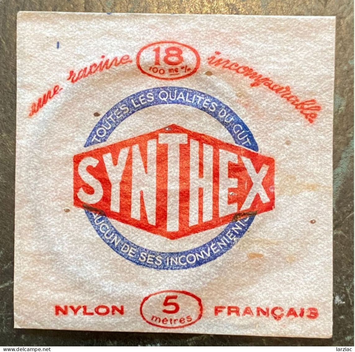 Pochette De Fil Ancien Synthex Nylon 18/100 Pezon & Michel - Pesca