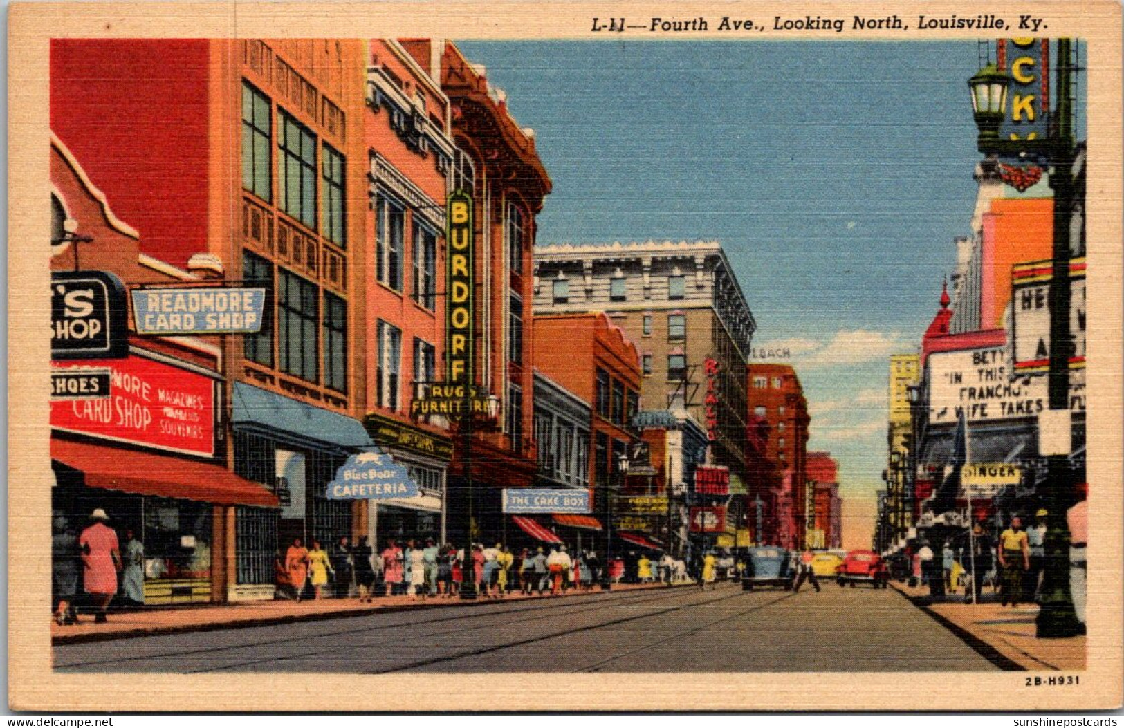 Kentucky Louisville Fourth Avenue Looking North Curteich - Louisville